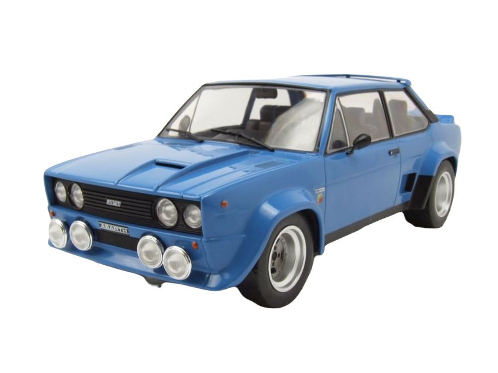 ixo Models Modellauto Fiat 131 Abarth 1980 blau, Maßstab 1:18