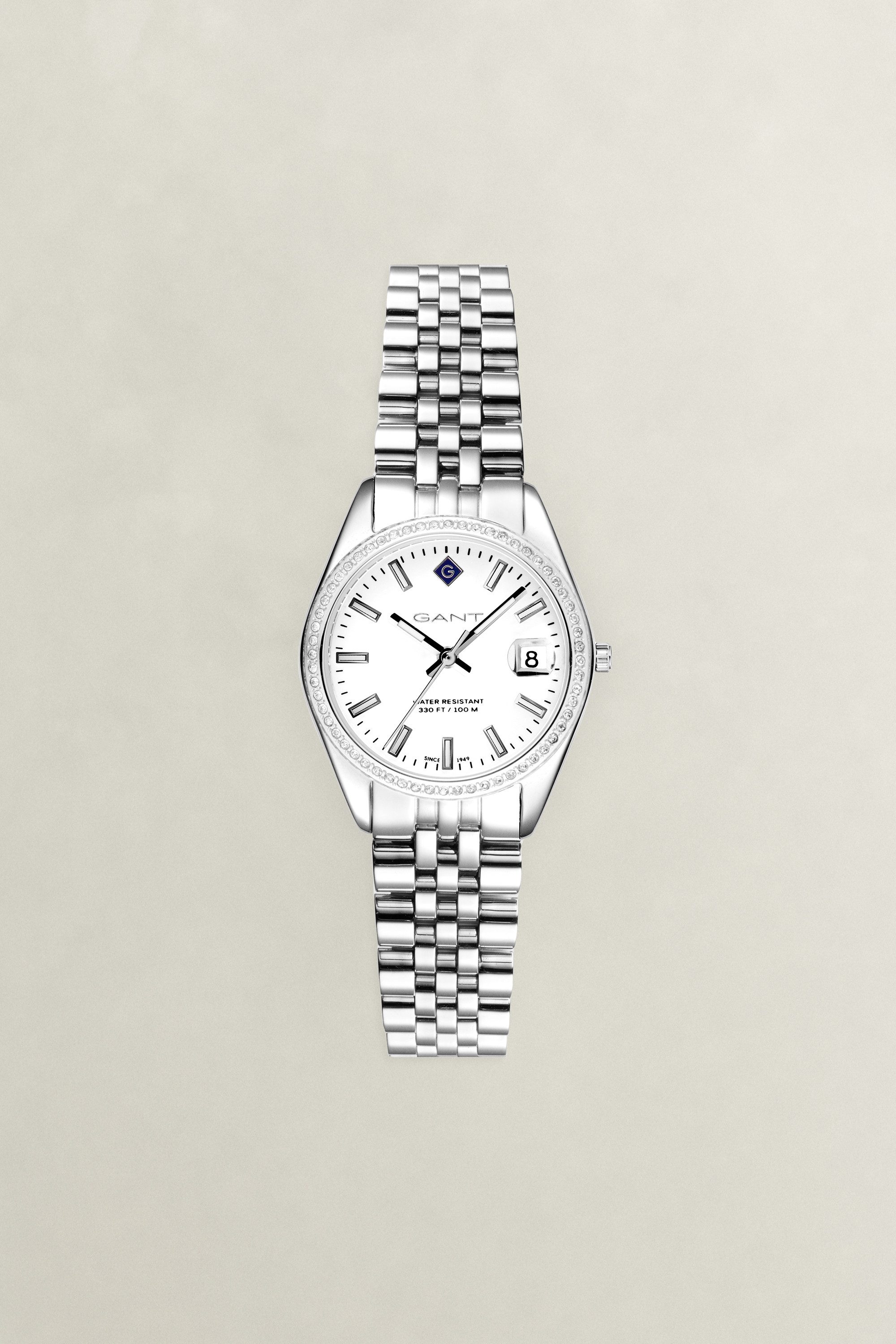 Gant Quarzuhr Sussex Mini G181112, Armbanduhr, Damenuhr, Edelstahlarmband, analog, Tag
