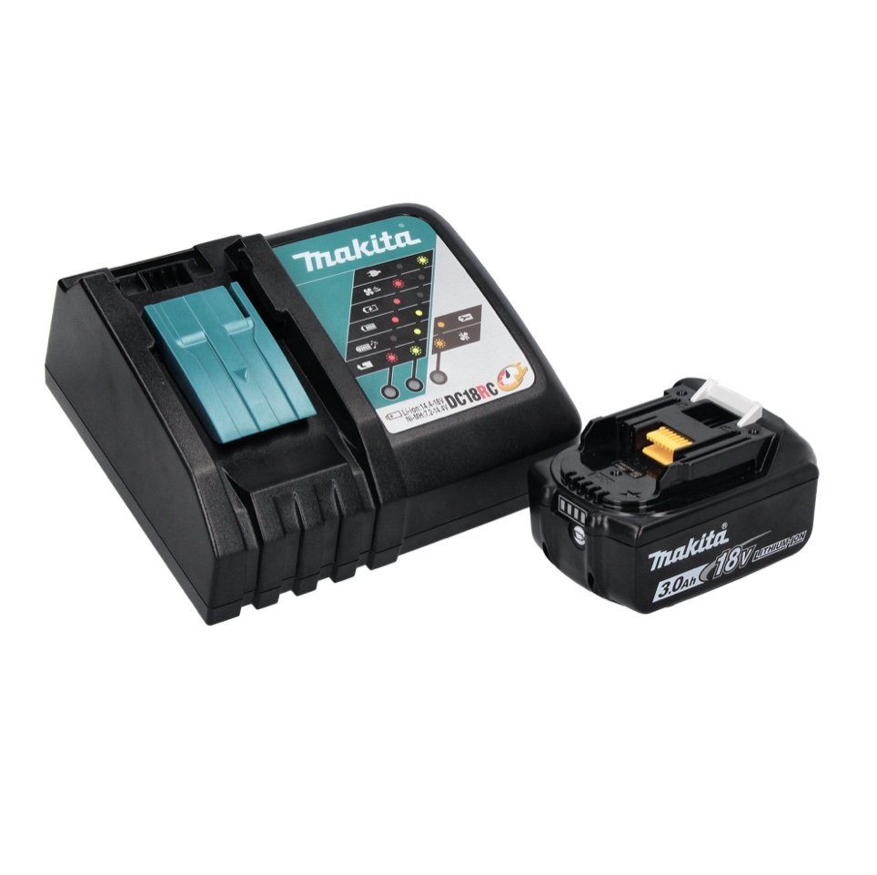 Makita Elektrohobel DKP 181 RF1 Akku Hobel Falzhobel 82 mm 18 V Brushless + 1x Akku 3,0 A