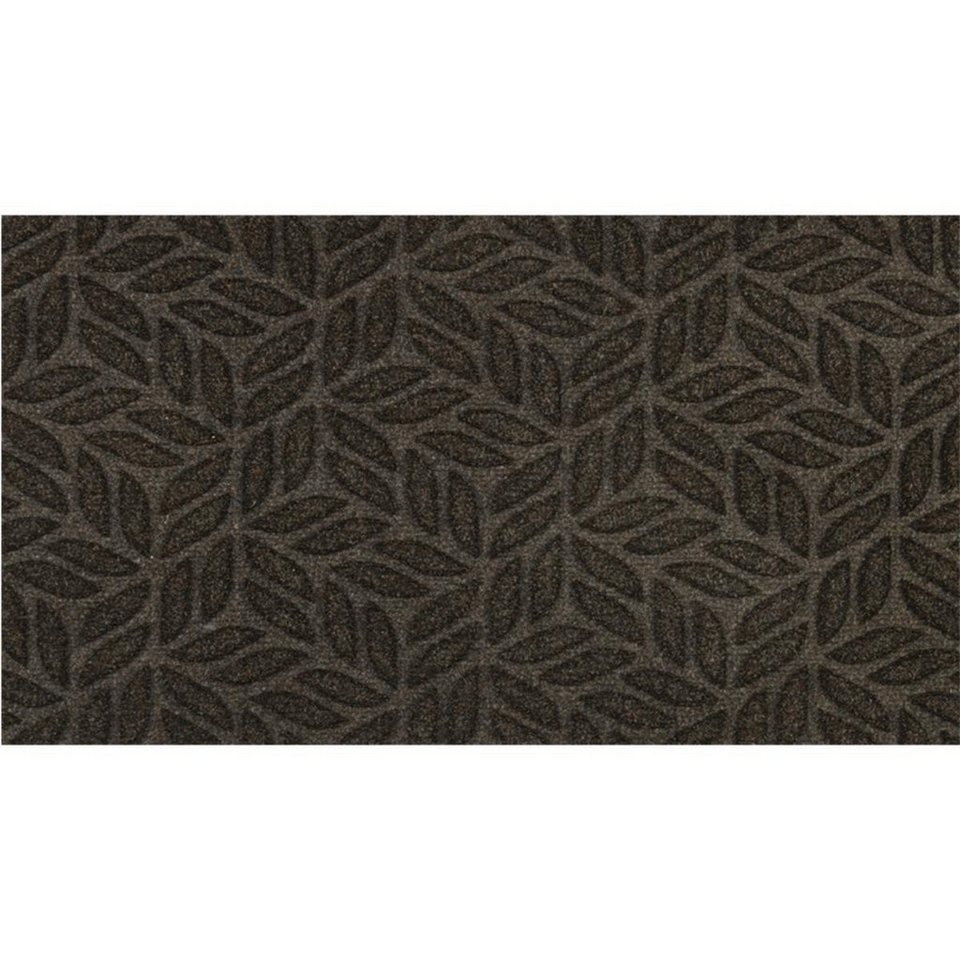 Teppich DUNE Leaves Dark Brown, wash+dry by Kleen-Tex, rechteckig, Höhe: 8  mm, maschinenwaschbar