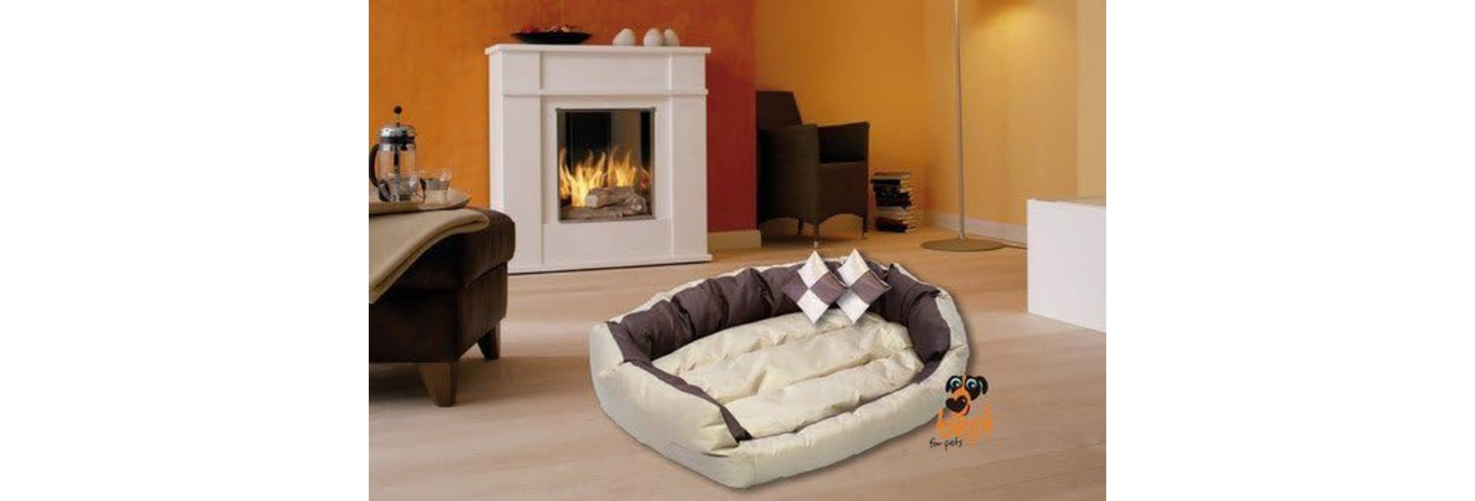 Best for Pets Bett Orthopädisches Hundebett Ortho-Medic VISCO Deluxe (Hundebett, 1-tlg., 1-teilig), kratzfester gummierter Bezug, abnehmbarer waschbarer Bezug