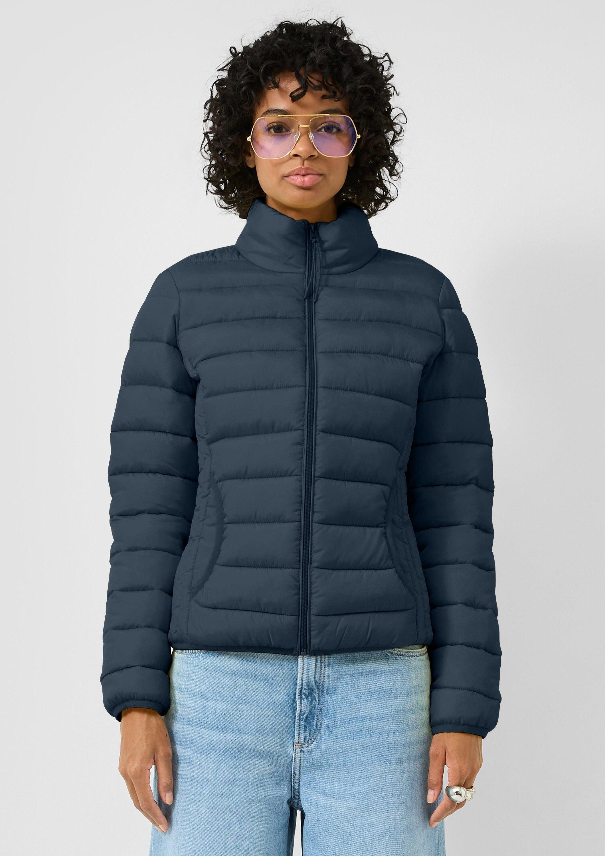 QS Winterjacke Outdoor-Jacke Steppjacke mit Stehkragen günstig online kaufen