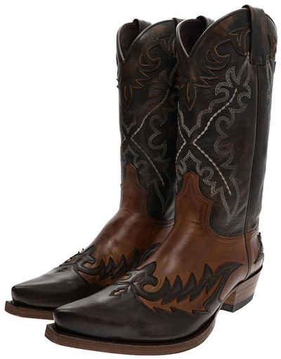 Sendra Boots 9669 Marron Herren Westernstiefel Braun Cowboystiefel