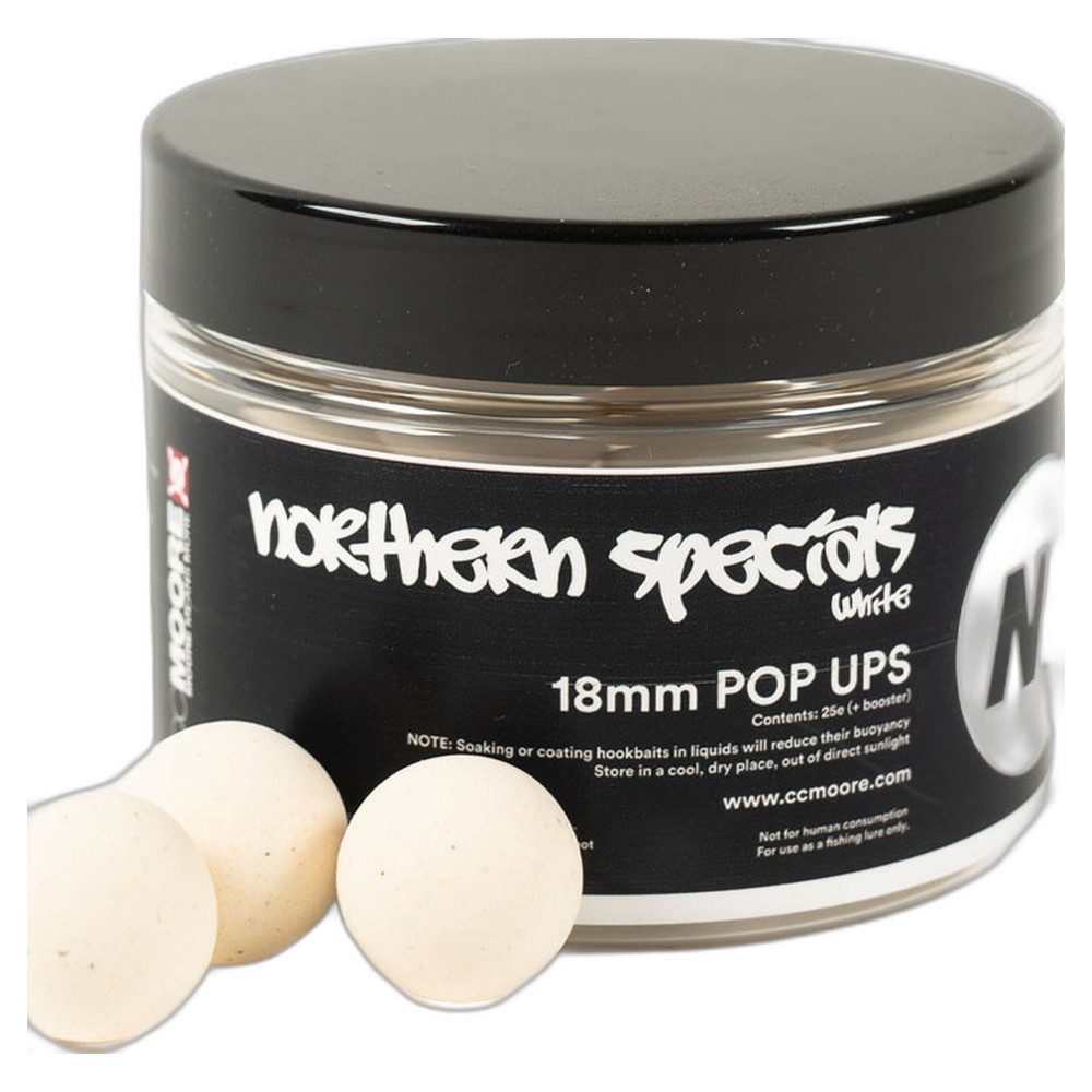CC Moore Fischboilies NS1 Pop Ups White 18mm