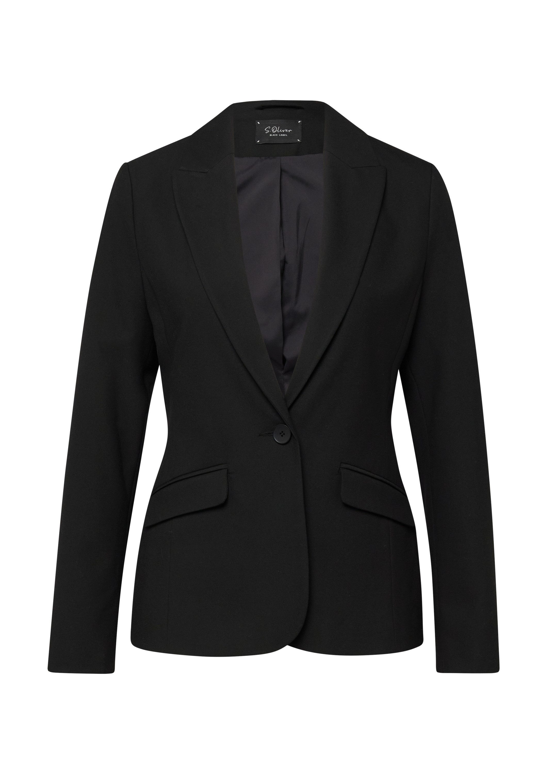 s.Oliver Jackenblazer Indoor-Blazer Viskosemix-Blazer im Slim Fit günstig online kaufen