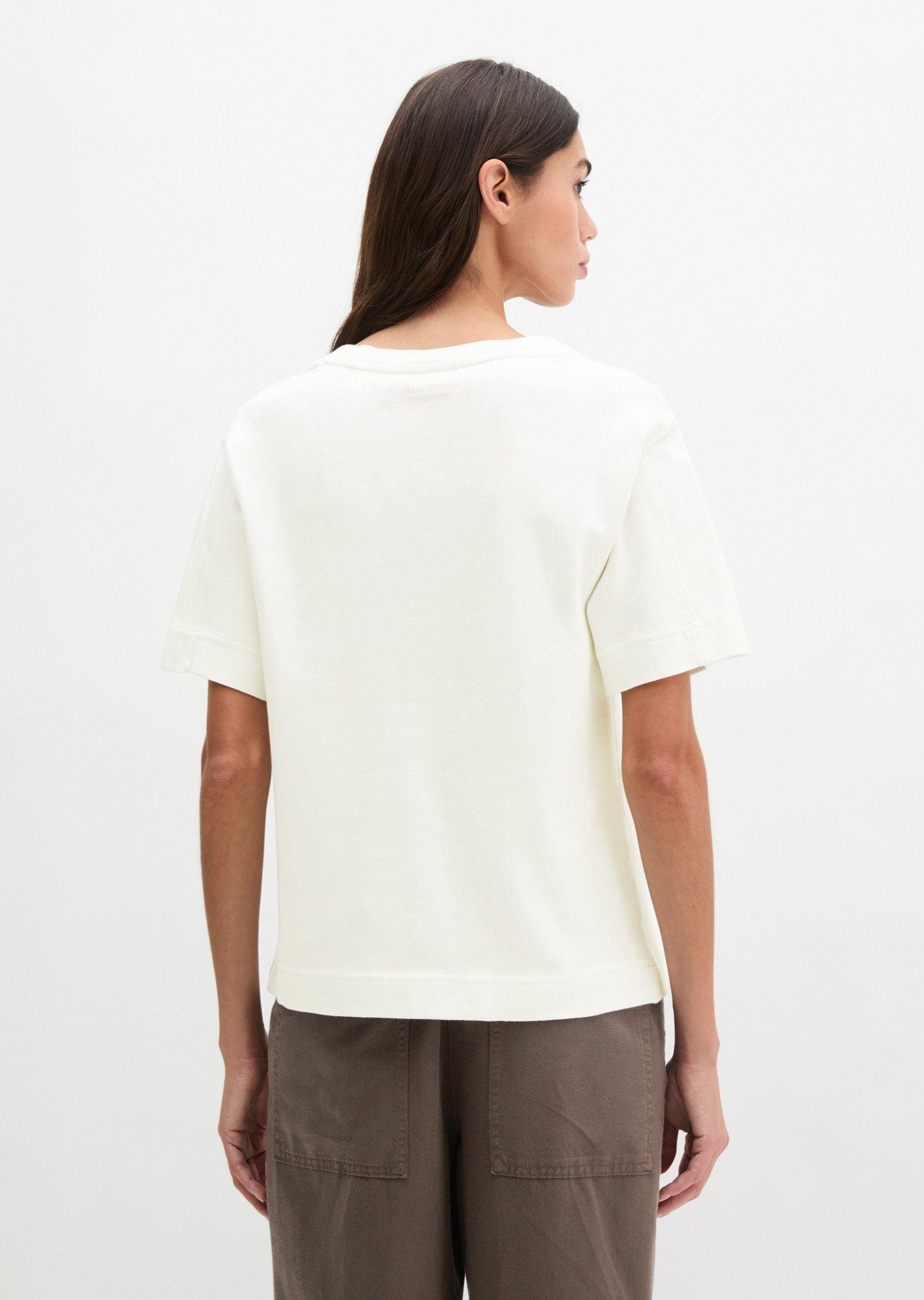 Marc O'Polo T-Shirt mit aufgesetzter Satin-Tasche