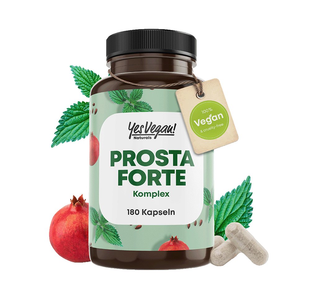 Yes Vegan Prosta Forte Komplex mit Kürbiskern, Brennnessel & Selen Kapseln, 1 St., 98 g