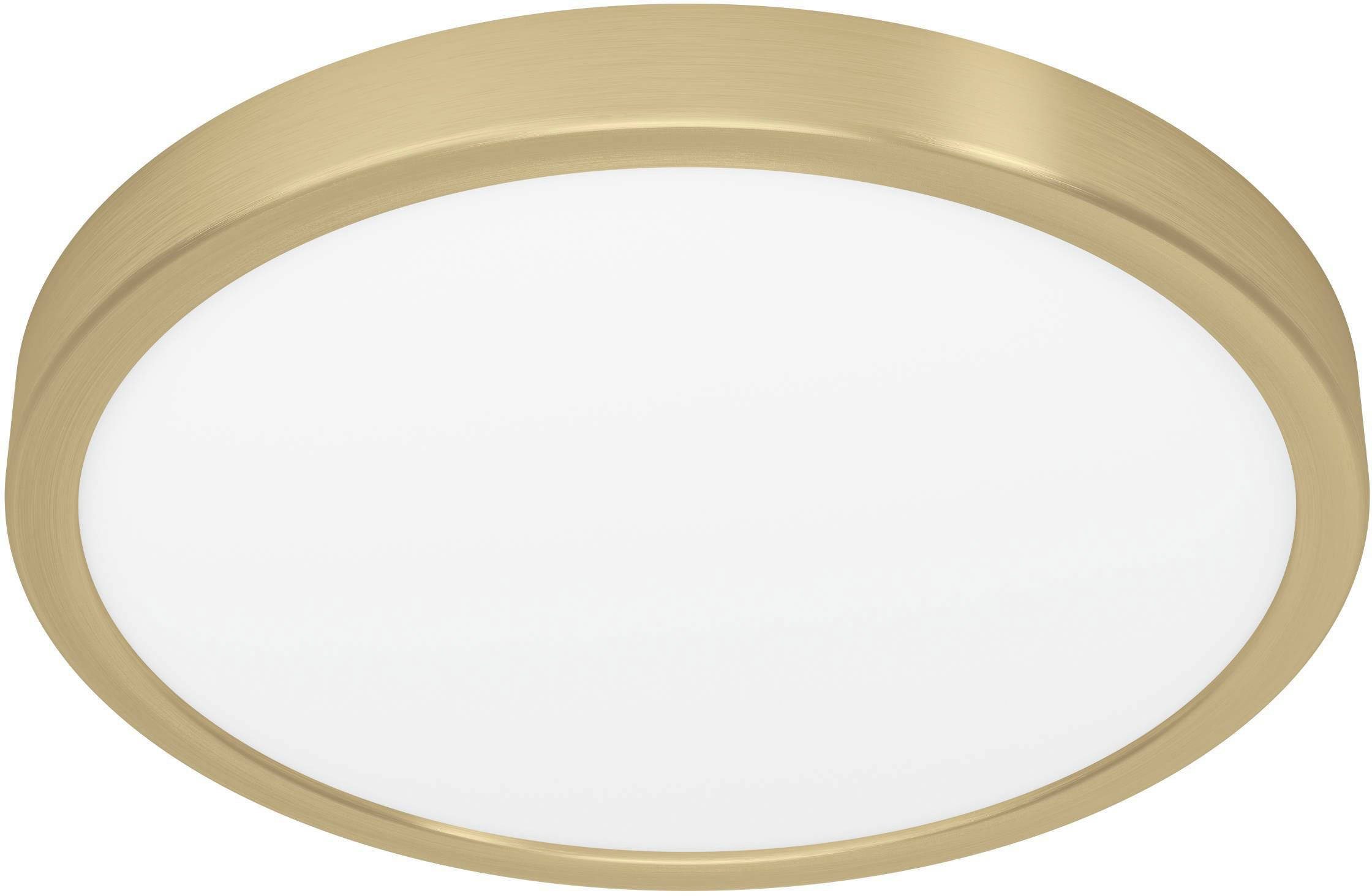 EGLO Deckenleuchte FUEVA 5 Deckenlampe, IP44, geringe Aufbauhöhe, 20 Watt, Rund, LED fest integriert, Warmweiß, Aufbauleuchte, Badezimmer, Bad-Deckenlampe, modern, 28,5x2,8cm