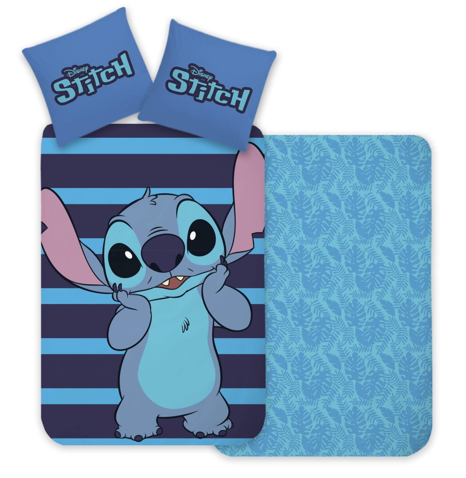 BrandMac Bettwäsche Disney Lilo & Stitch - Wende-Bettwäsche-Set, 135x200 & 80x80, Baumwolle, 100% Baumwolle