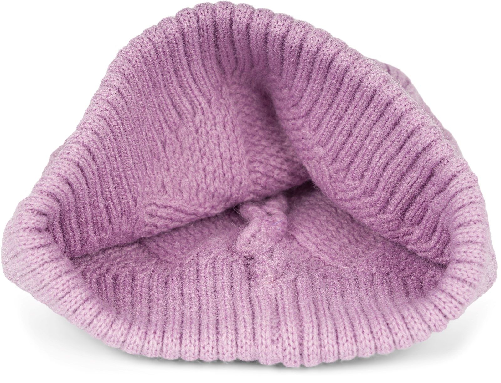 styleBREAKER Strickmütze Strickmütze mit Rauten Rippmuster (1-St)
