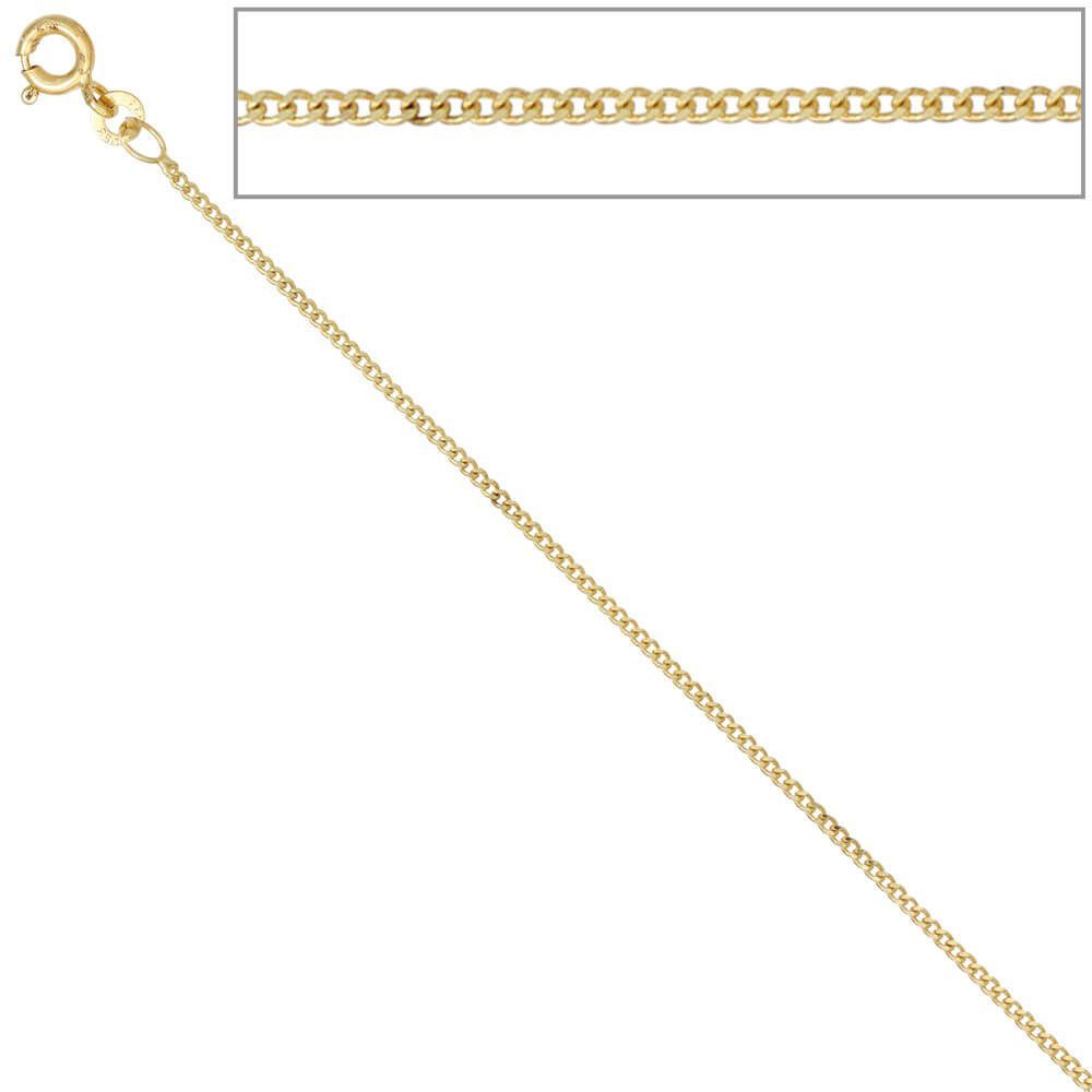 Krone Halskette Goldkette 1,3mm Goldkette 333 Gelbgold Schmuck Panzerkette Collier Gold 36cm Damen