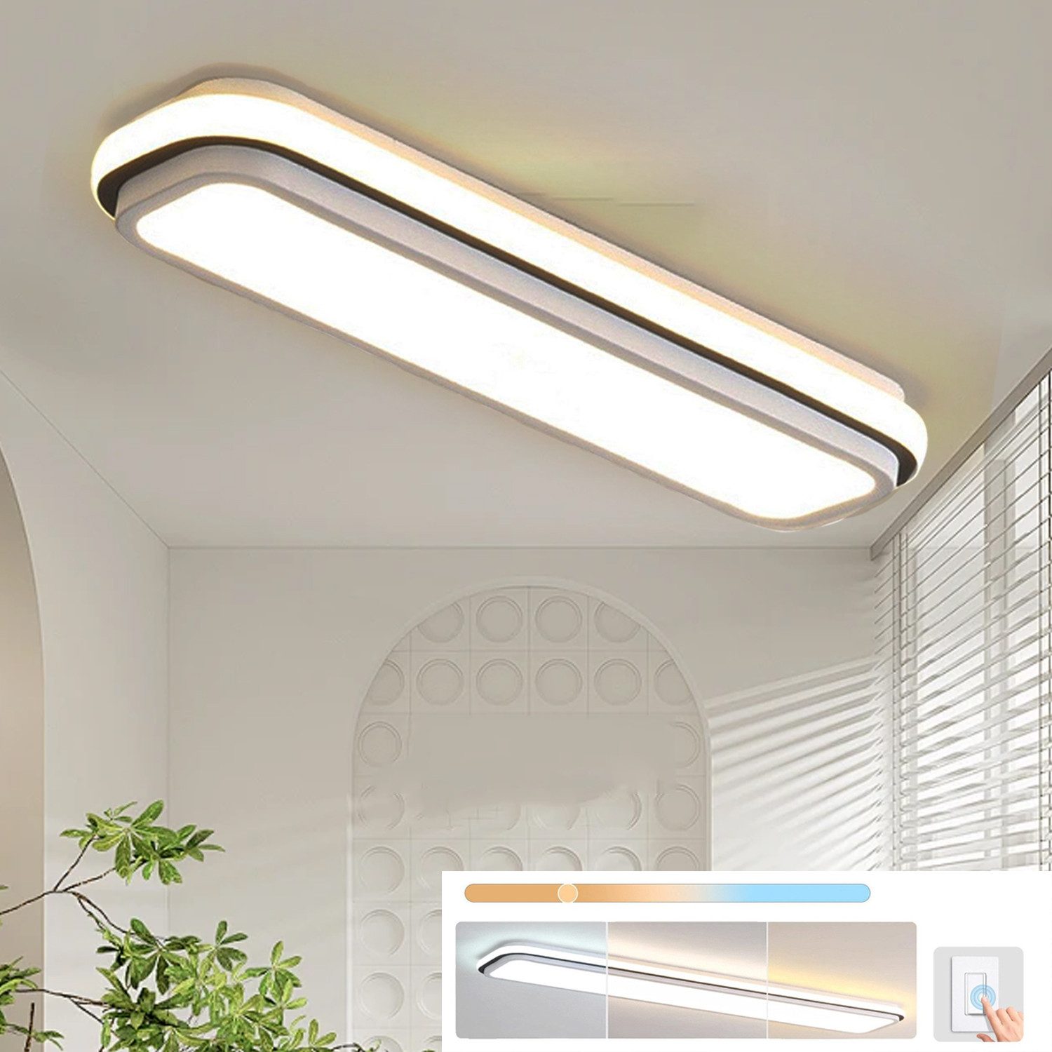 ibettertec Deckenleuchten LED Deckenleuchte 17W Deckenlampe günstig online kaufen