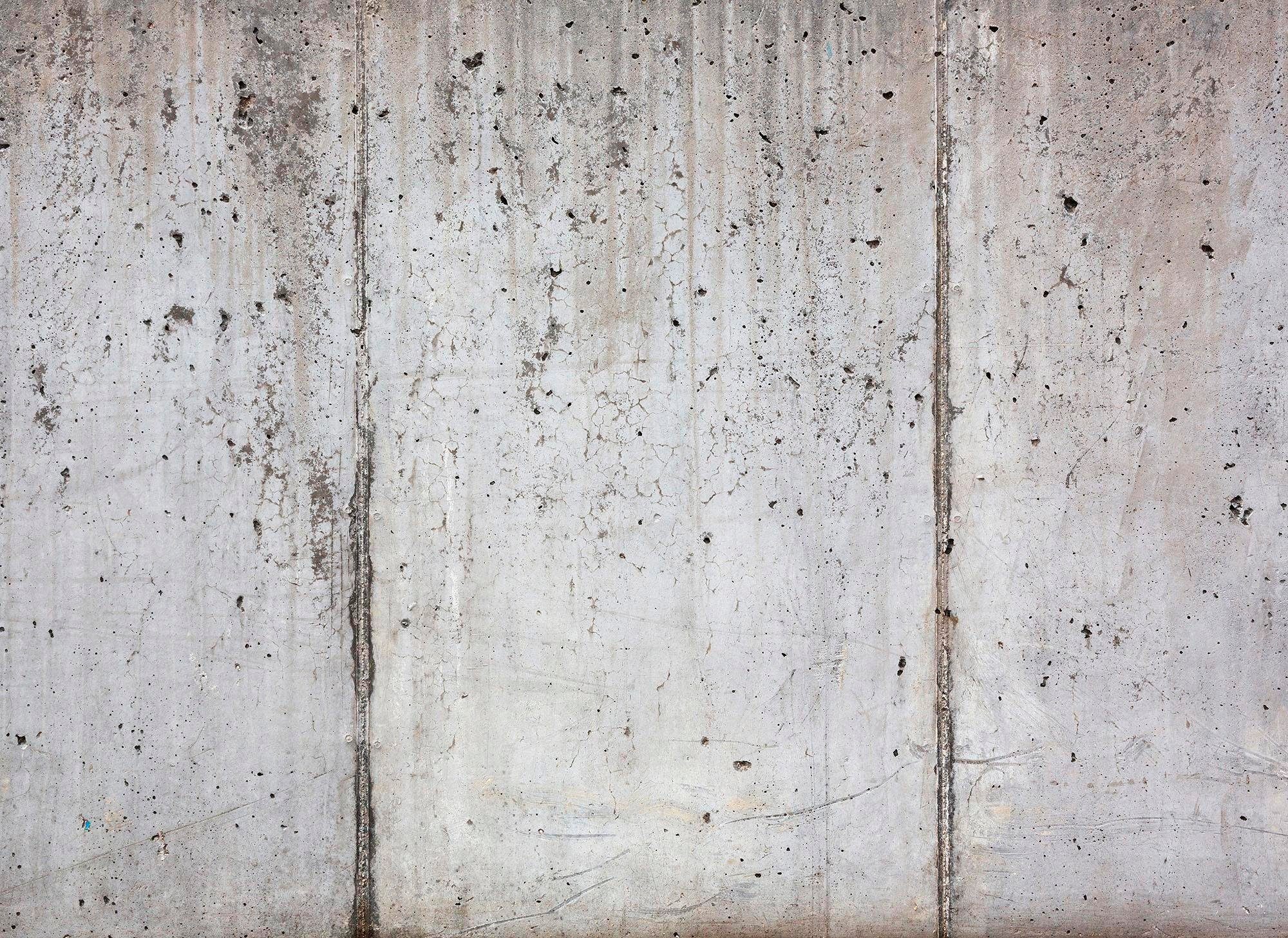 Fototapete 2,55 Beton, m glatt, walls (1 Grau Tapete Floral St), 3,50 weiß x living m Fototapete