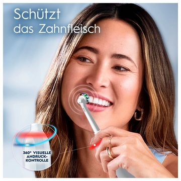 Oral-B Elektrische Zahnbürste Pro 3 3500, Aufsteckbürsten: 2 St., 3 Putzmodi