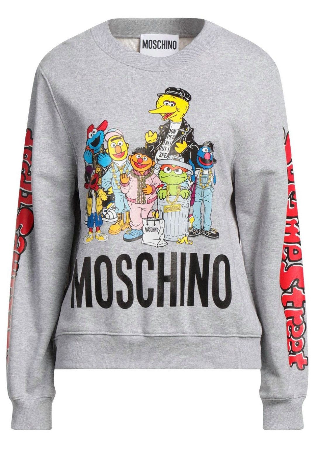 Moschino Sweatshirt X SESAME STREET Muppets Edition Besticht durch einen auffälligen Grafikdruck