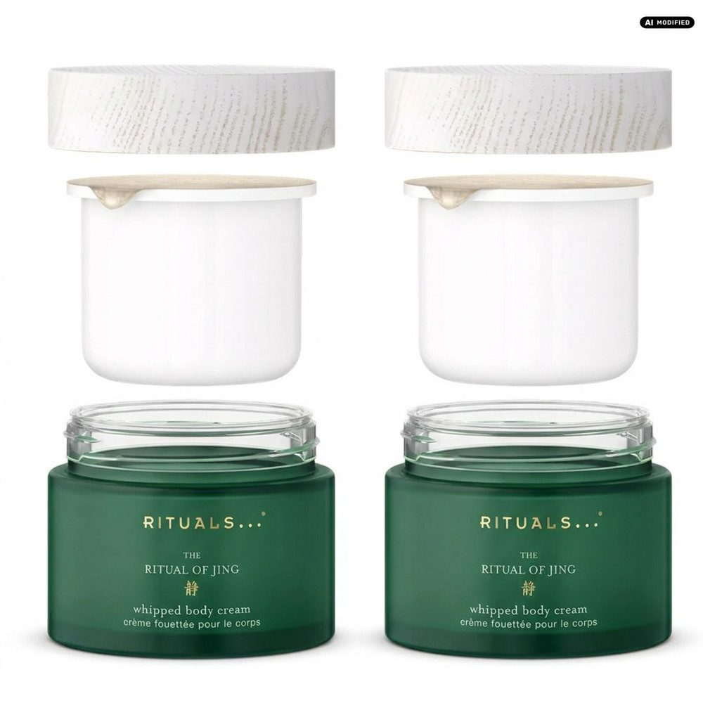 Rituals Körpercreme Rituals Jing Whipped Body Cream Refill 2er Set, 1-tlg., Vorteilspack mit zwei Nachfüllungen für bestehenden Glastiegel