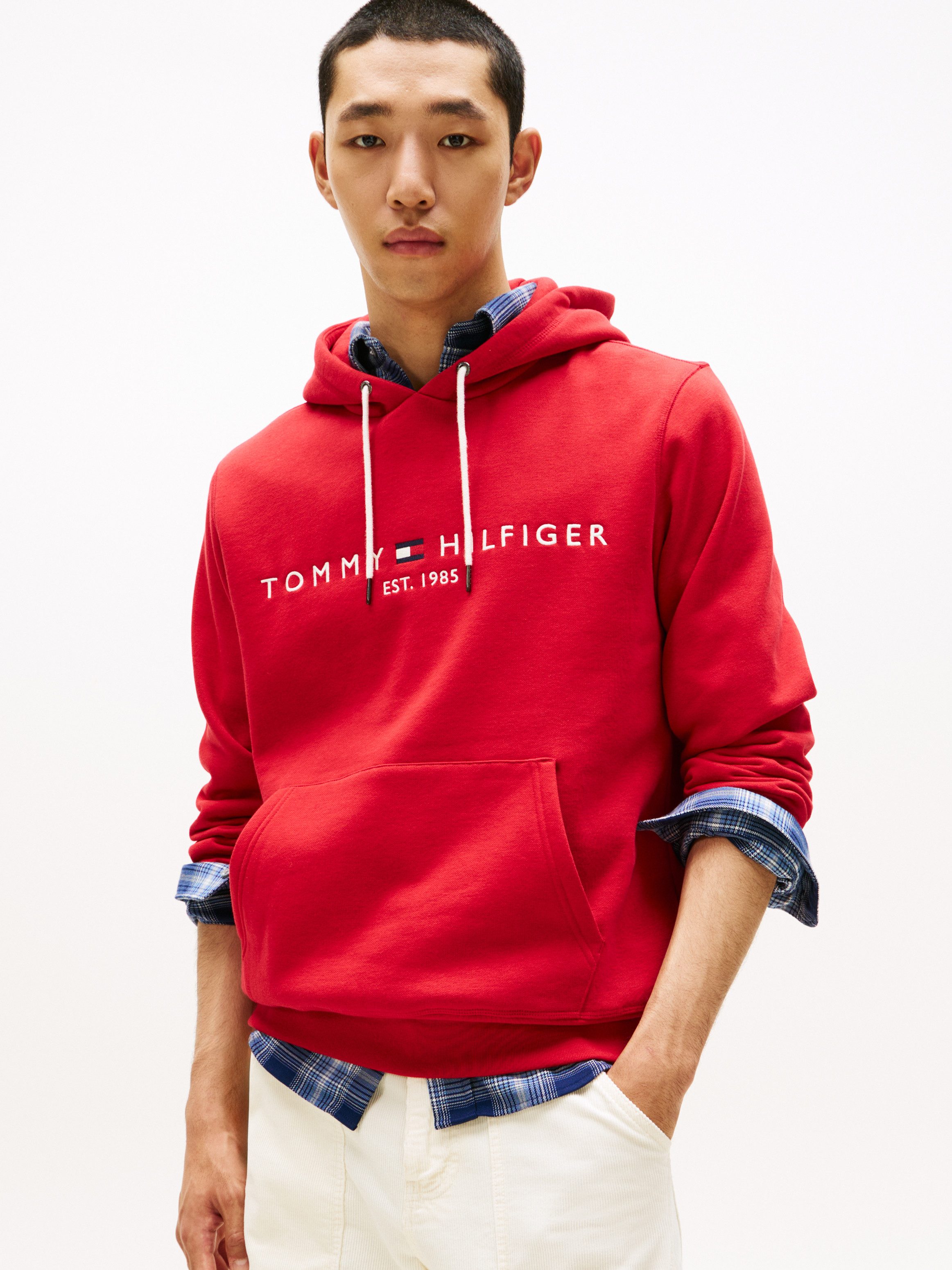 Tommy Hilfiger Kapuzensweatshirt TOMMY LOGO HOODY mit Kapuze und Kängurutas günstig online kaufen