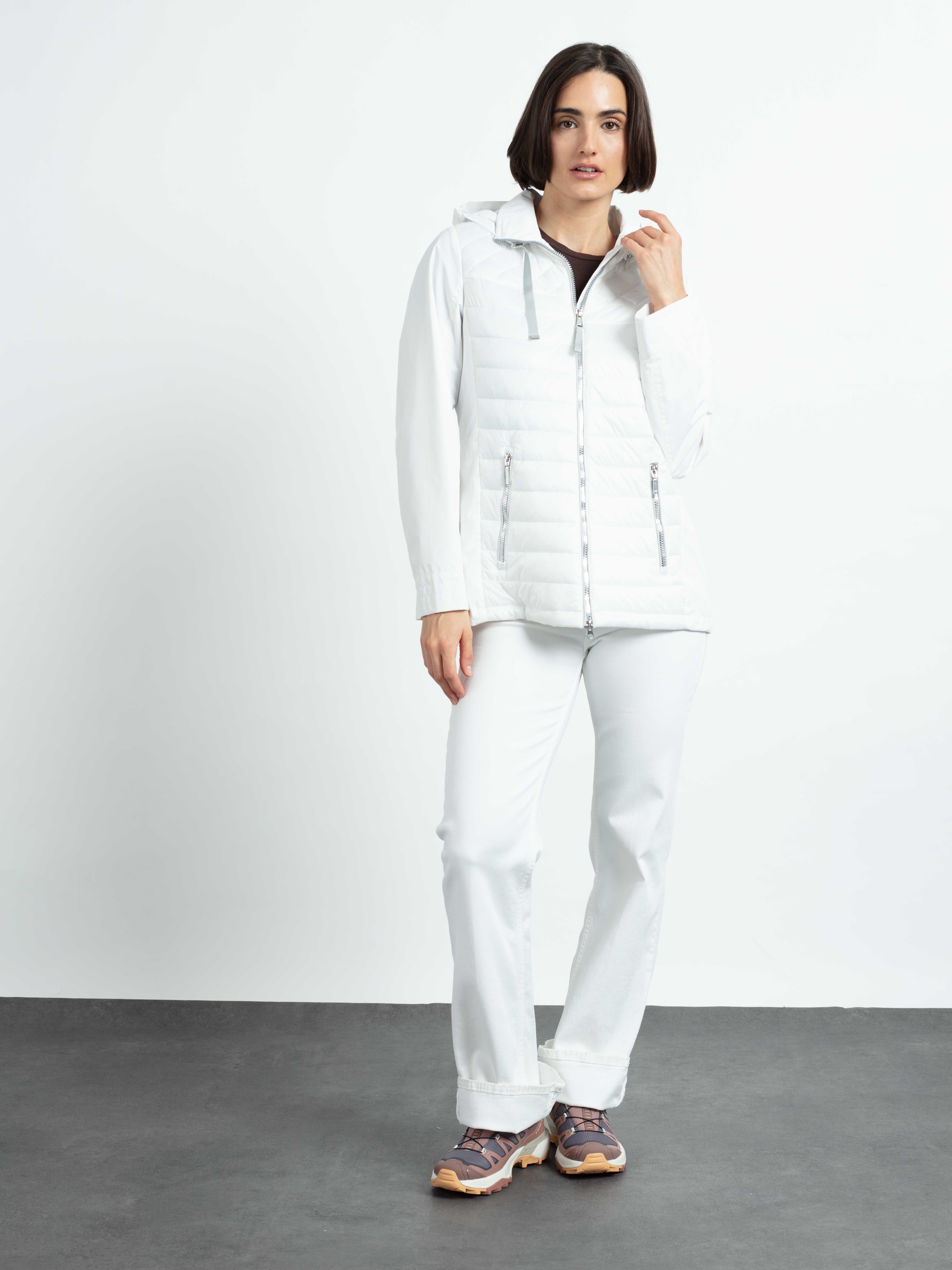 WEGA Green Goose Steppjacke Jacke Materialmix mit Rautenstepp "Soft-Peach" günstig online kaufen