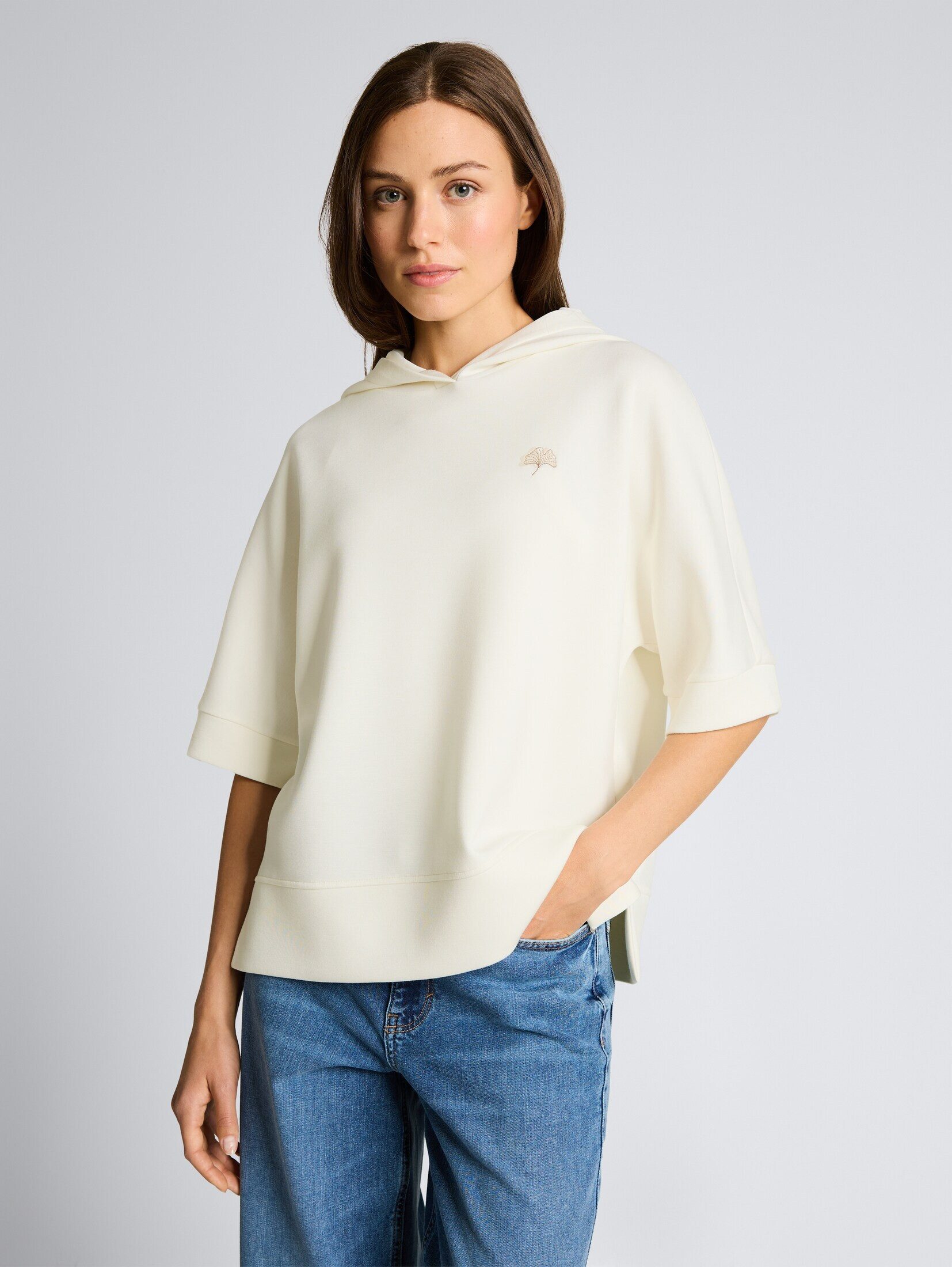 TOM TAILOR Sweatshirt Strick & Sweatshirts Hoodie Sweatshirt aus Scuba