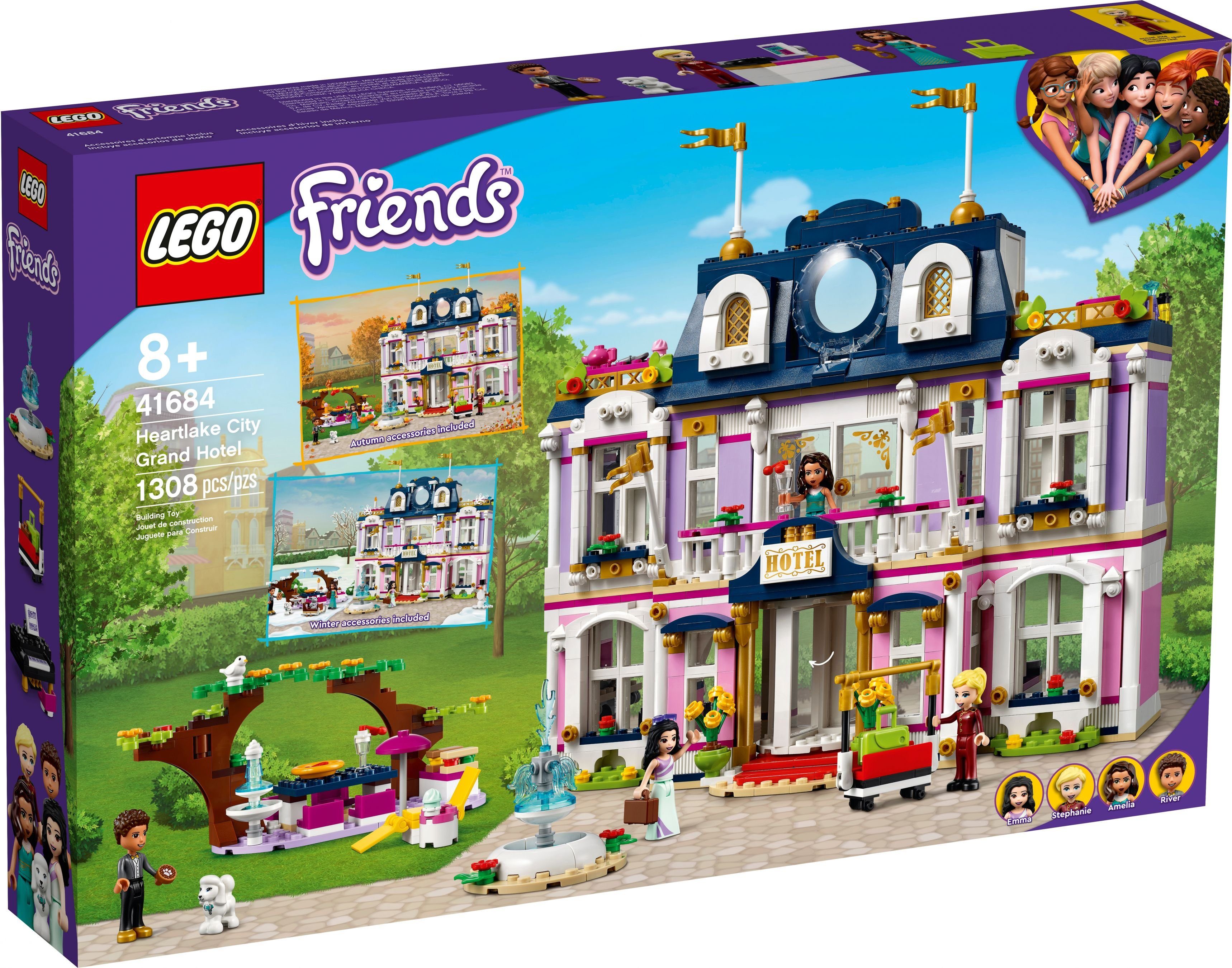 LEGO® Konstruktionsspielsteine LEGO® Friends - Heartlake City Hotel, (Set, 1308 St)