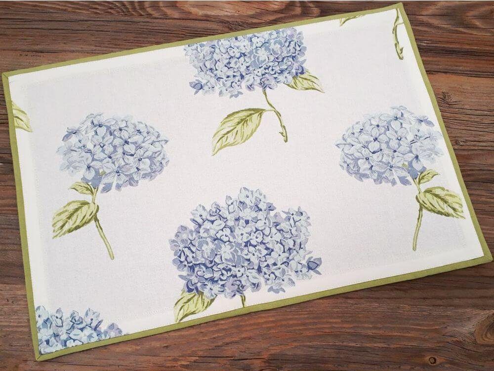 Platzset Tischset LOTTE Landhaus 33x48 Hortensien
