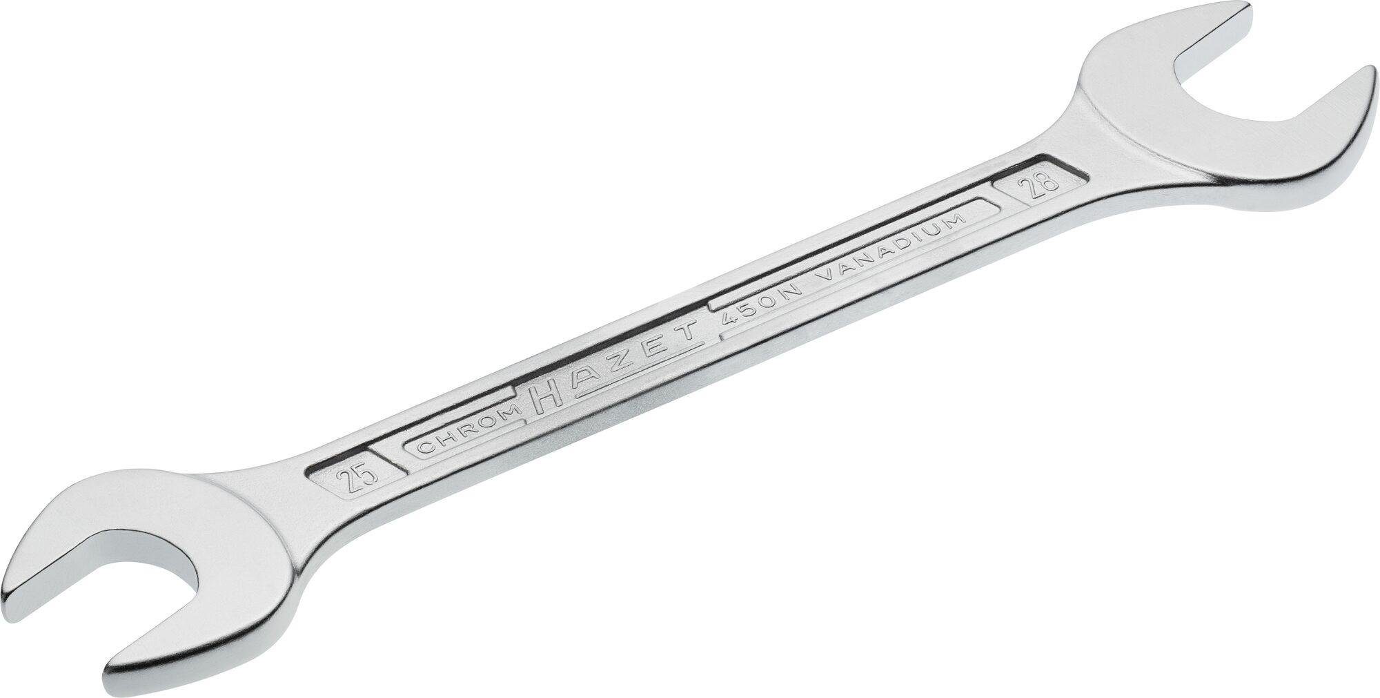 HAZET Maulschlüssel Doppel-Maulschlüssel 450N-25X28 ∙ Außen Sechskant Profil ∙ 25 x 28 mm