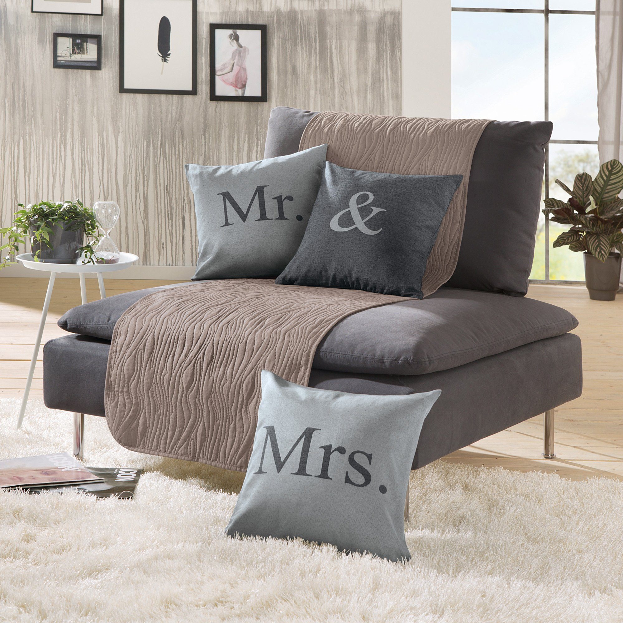 Erwin Müller Sesselschoner Sessel- und Sofaschoner, Polyester Ornamente