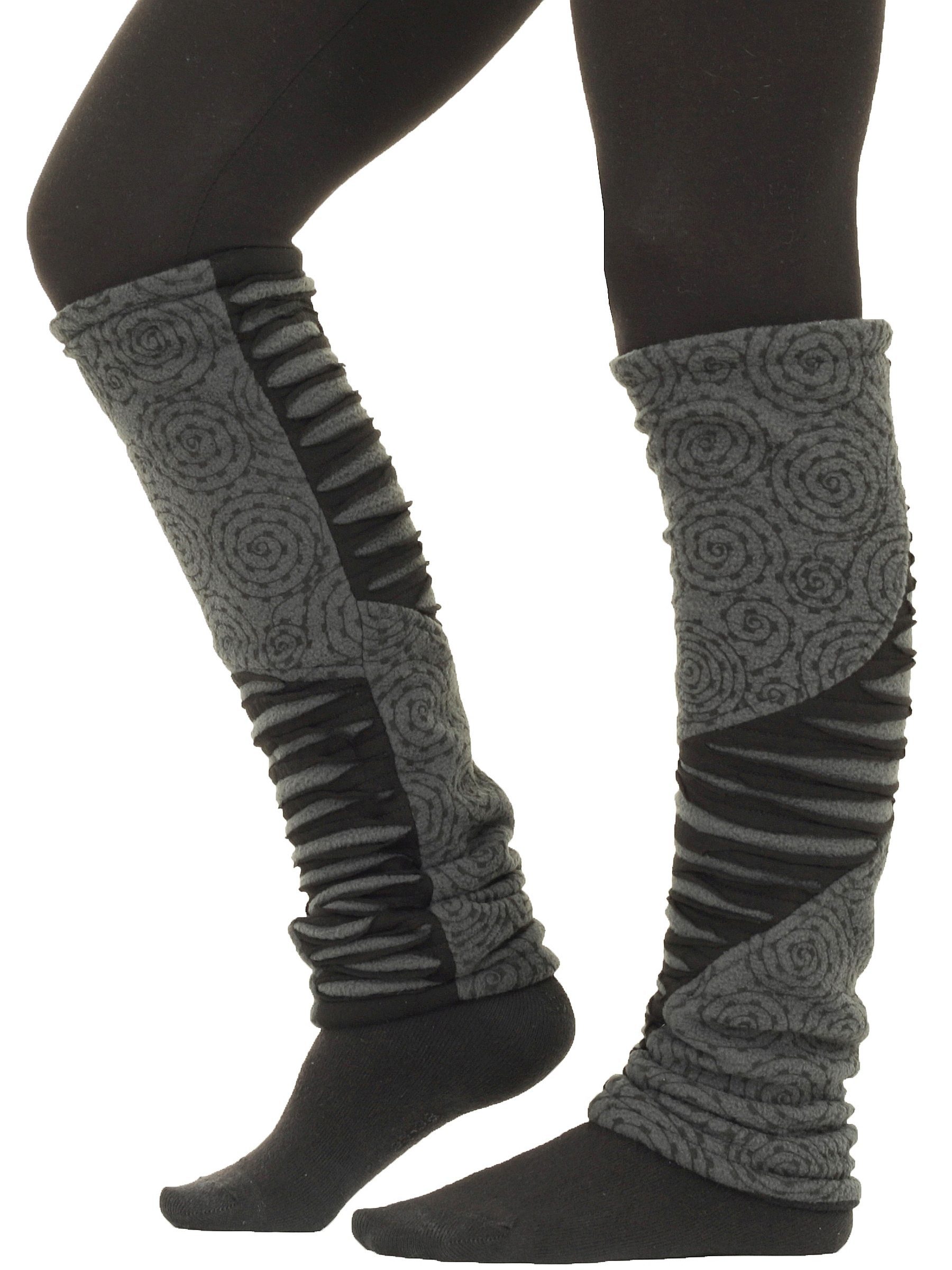 PUREWONDER Beinstulpen Auffällige Beinstulpen aus Jersey und Fleece mit Mus günstig online kaufen