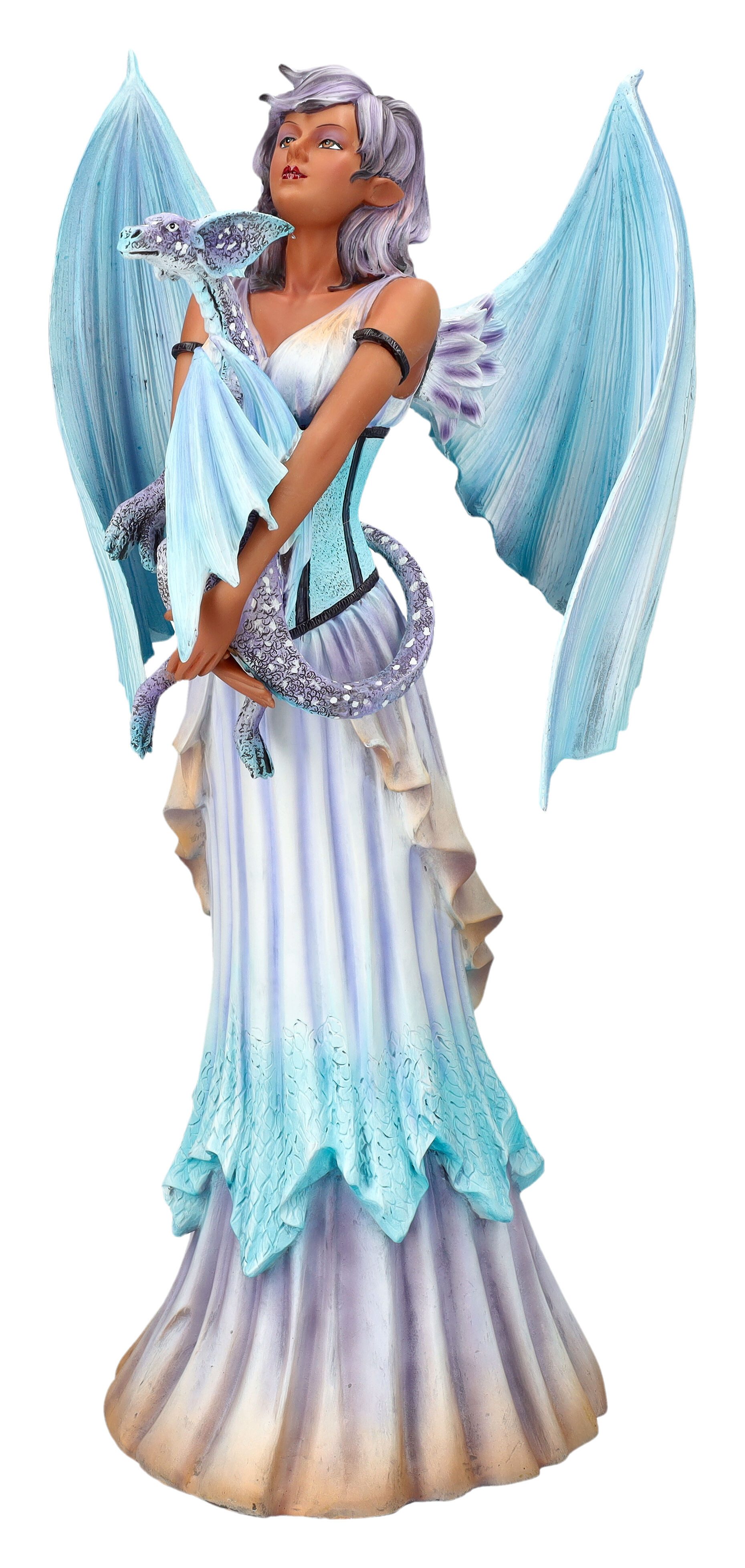 Figuren Shop GmbH Fantasy-Figur Dark Angel Figur - Dragon Keeper by Amy Brown - Dekofigur Engelfigur