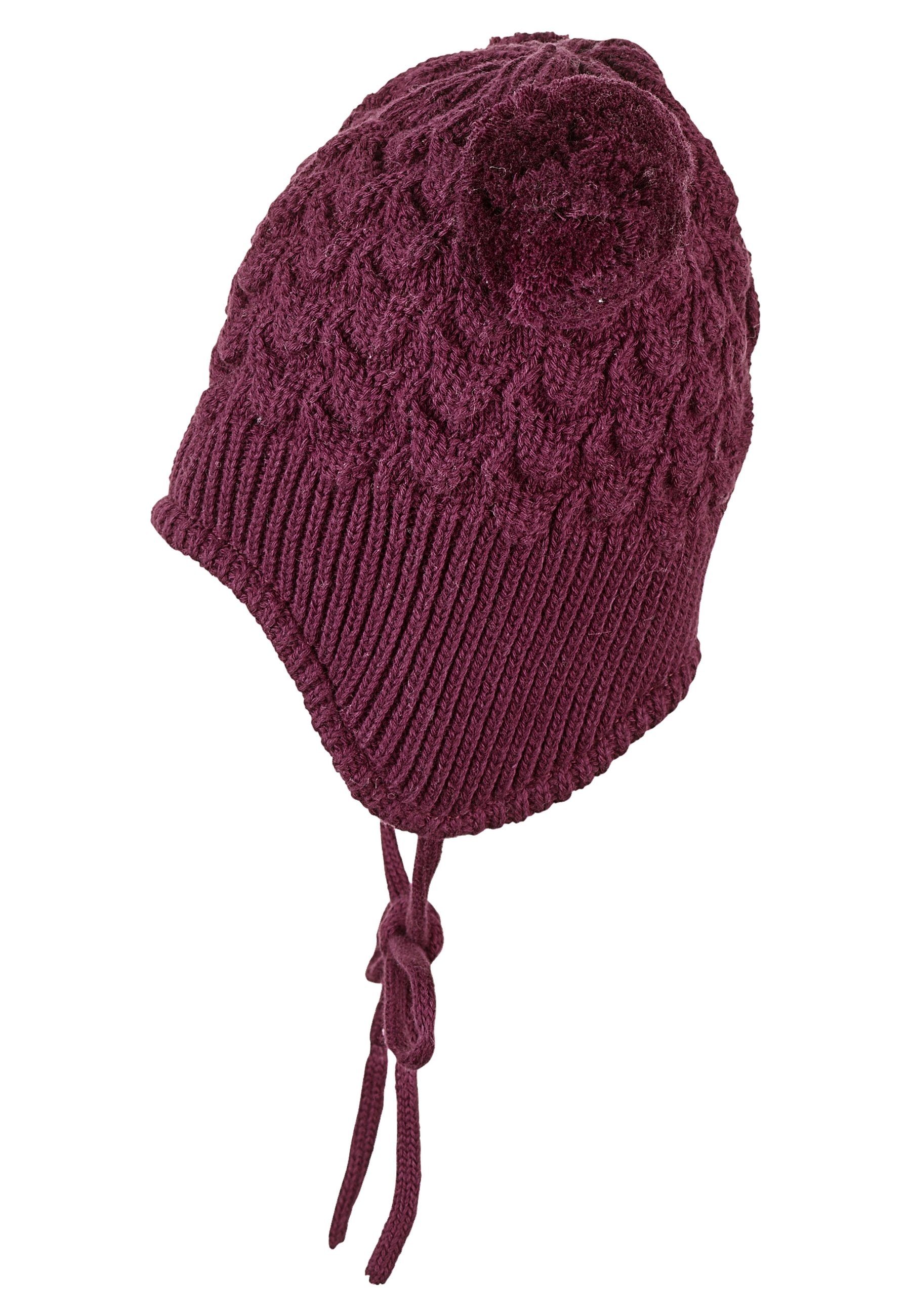 Sterntaler® Bommelmütze Bommelmütze Struktur (1-St)