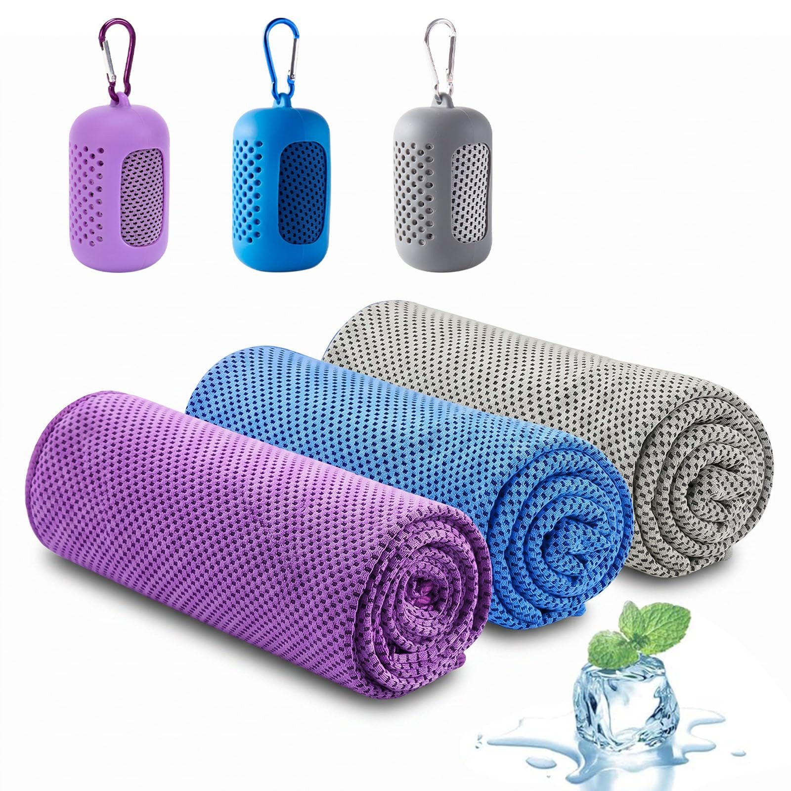 Zaewry Sporthandtuch Kühlendes Handtuch Kühltücher Sporthandtuch Kühlende Handtücher, (3-St)