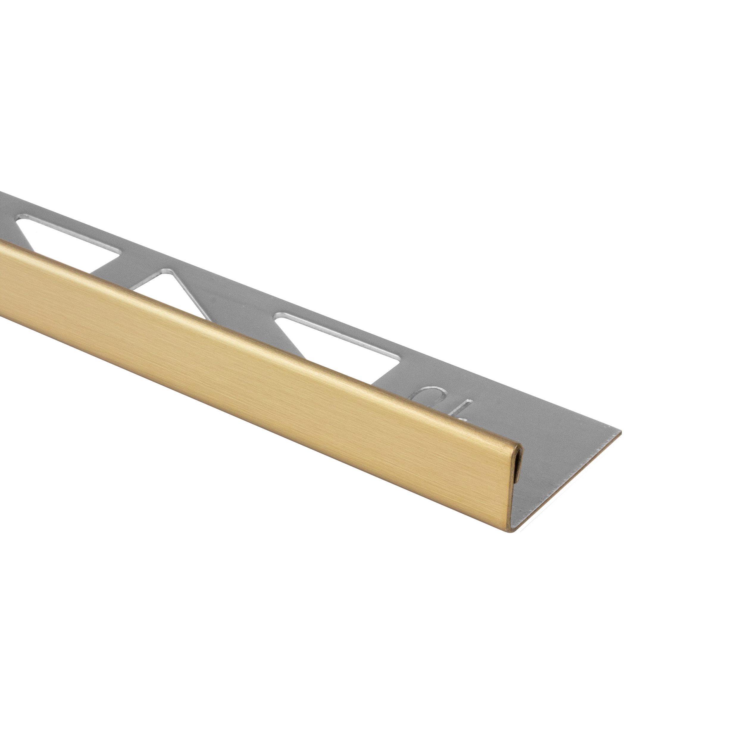 tktrading24 Abschlussprofil L-Profil Edelstahl Fliesenprofile V2A L250cm 10mm Champagne gebürstet