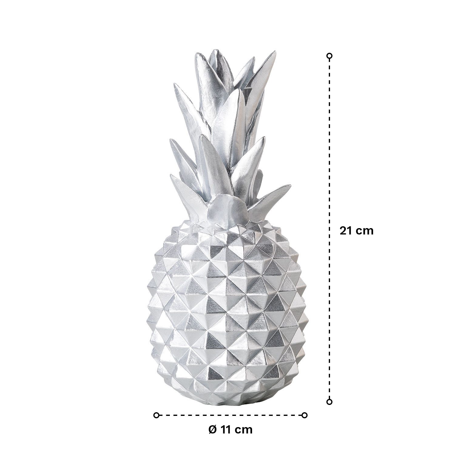 shelfmade Dekofigur Deko Ananas Wohnzimmer Tischdeko aus Kunstharz - Ananas aus Polyresin – Bild 3 von 5