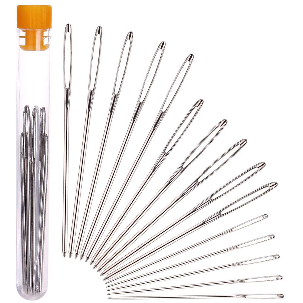 H&S Вязальные спицы 15-teiliges Set für Wolle oder Garn, 15 St., Large Eye Sewing Needles - 15pc Set