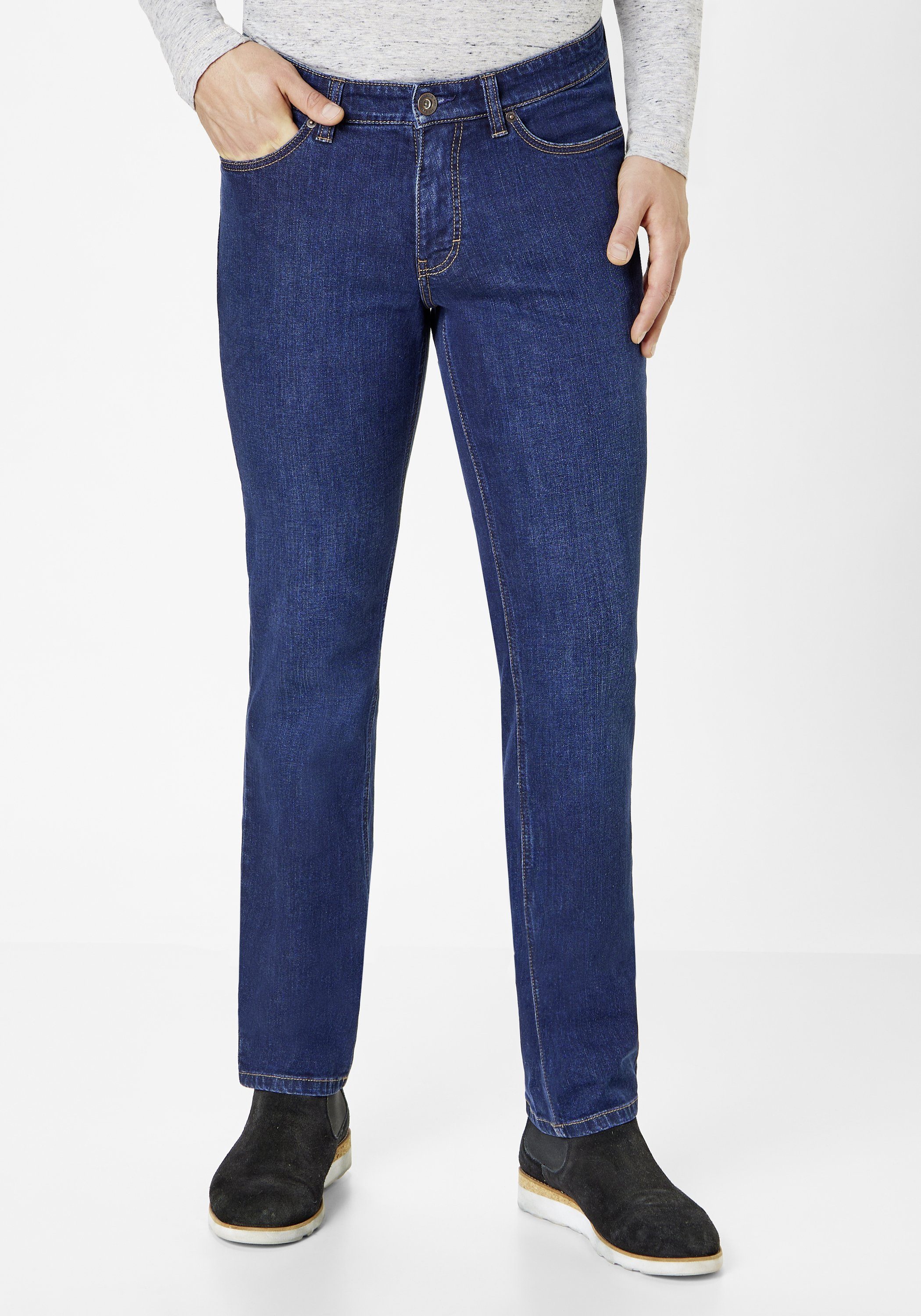 Paddock's Slim-fit-Jeans PIPE Elastische Slim-Fit Jeans PIPE dark stone used