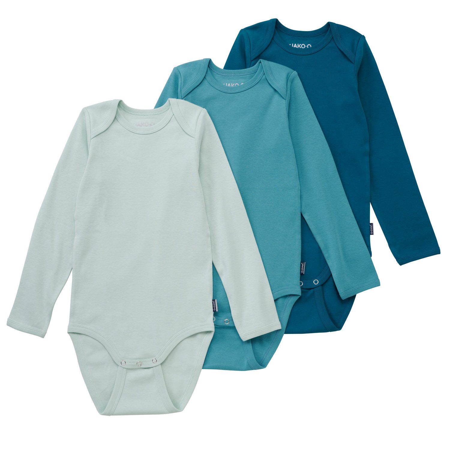 JAKO-O Langarmwickelbody JAKO-O Kinder Langarm-Body fbK 3er Pack