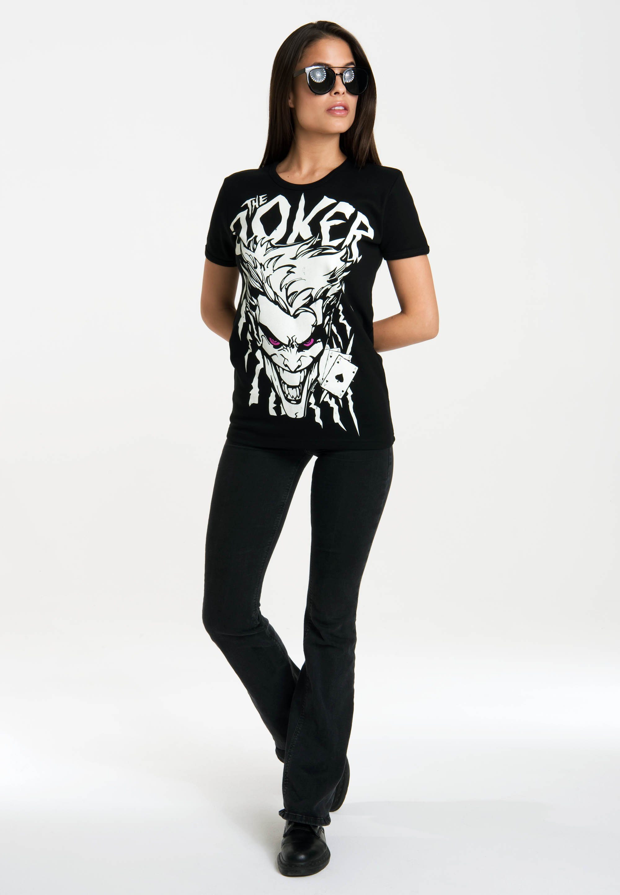LOGOSHIRT T-Shirt The Joker mit lizenziertem Originaldesign