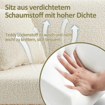 Blusmart Schlafsofa 2-Sitzer-Klappsofa mit Schlaffunktion, 3-fach verstellbares,stabile Metallbeinstütze 1 Teile, Für Wohnzimmer und Schlafzimmer