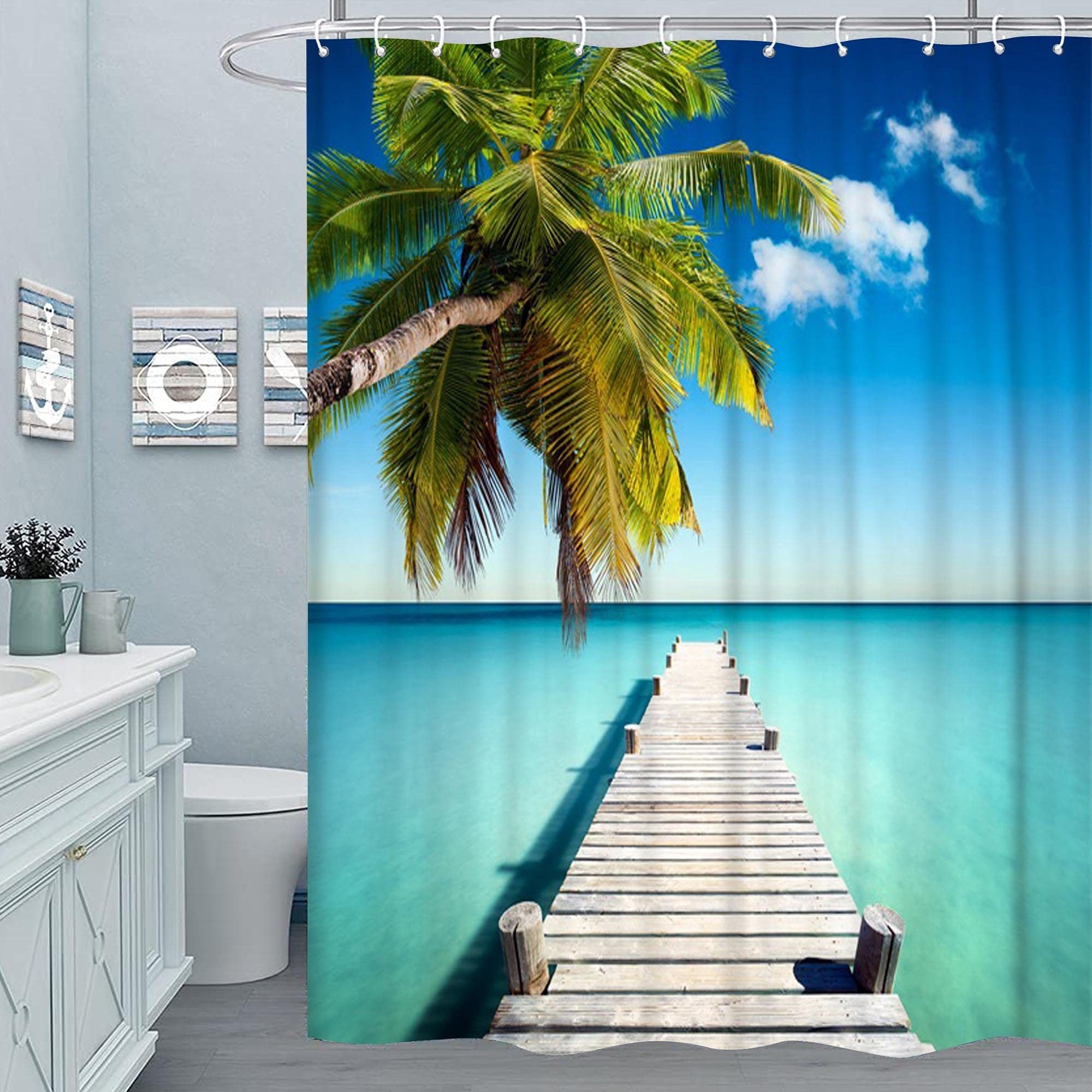 M&W DAS DESIGN Duschvorhang 180x200cm Shower curtains Anti schimmel Waschbar