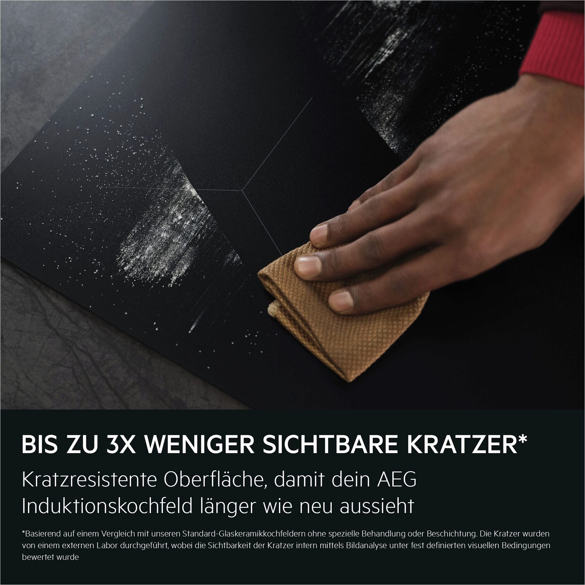 AEG Induktions-Kochfeld Serie 5000 TO641A0AIT, Bis zu 3x weniger sichtbare Kratzer – Made in Germany
