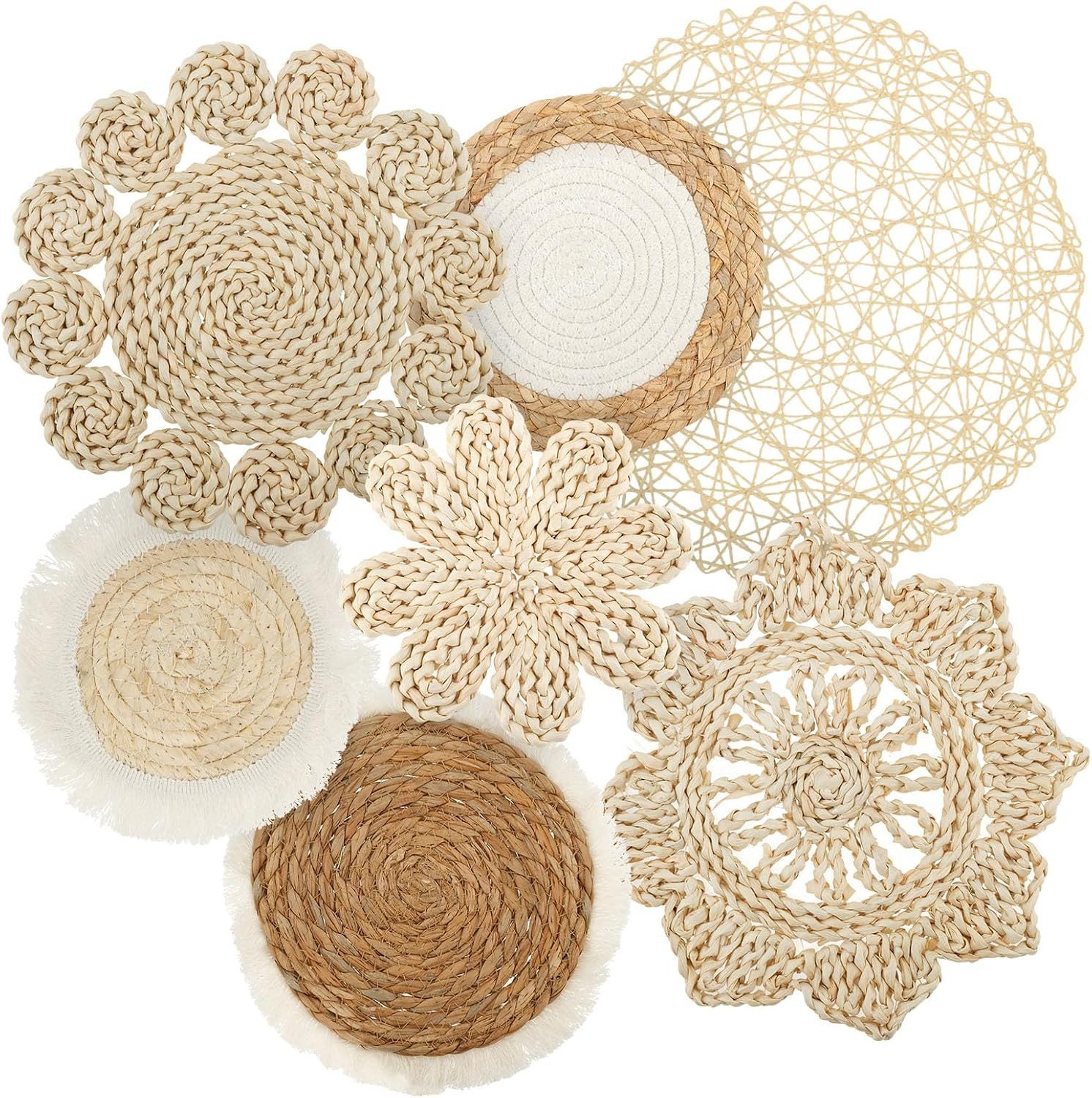 Minicloss Wanddekoobjekt 7 Stück Boho-Wandkörbe, Dekoration zum Aufhängen, günstig online kaufen