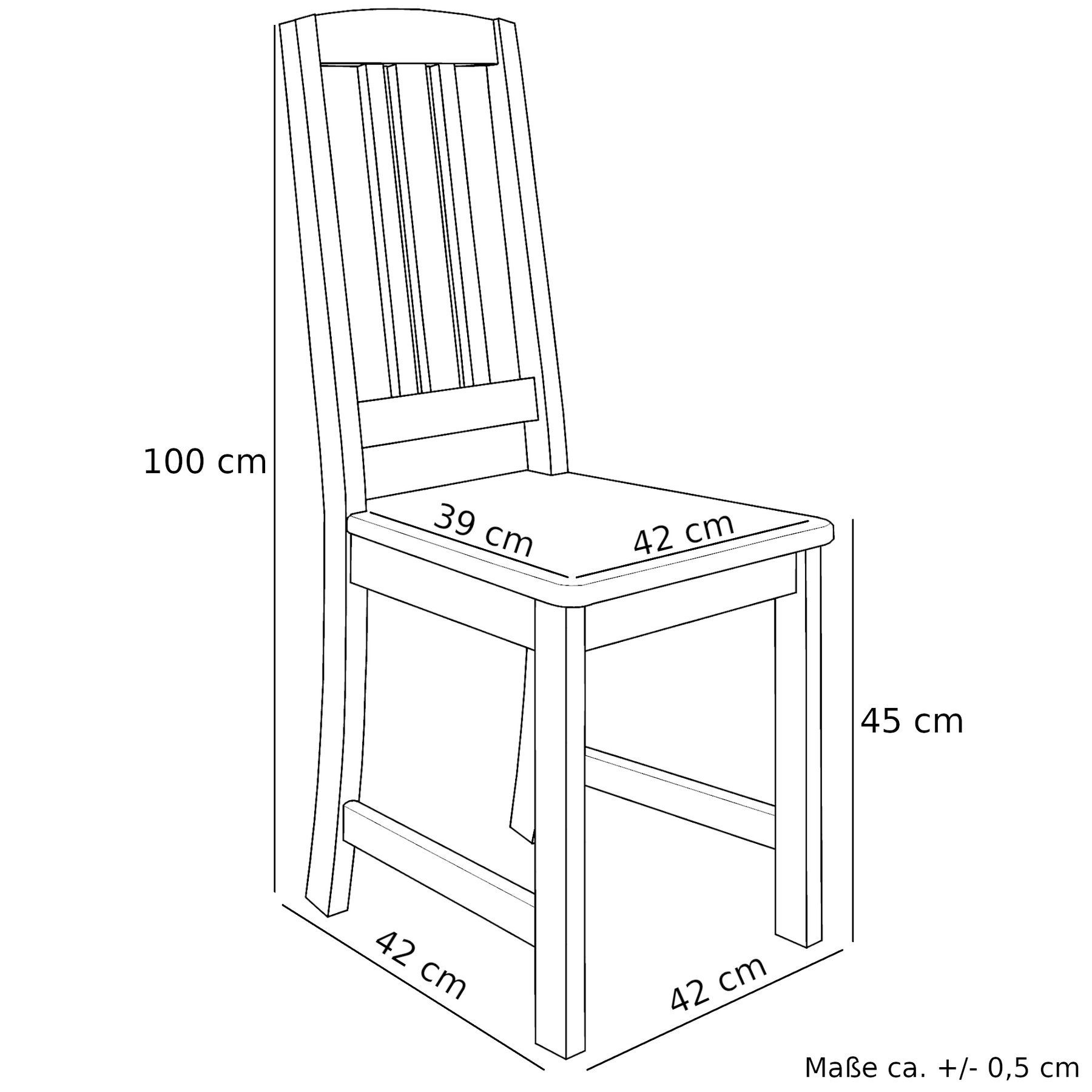 kleine Stühle 2 Massivholz ERST-HOLZ Kiefer Essgruppe Tisch Essgruppe waschweiß Klassische