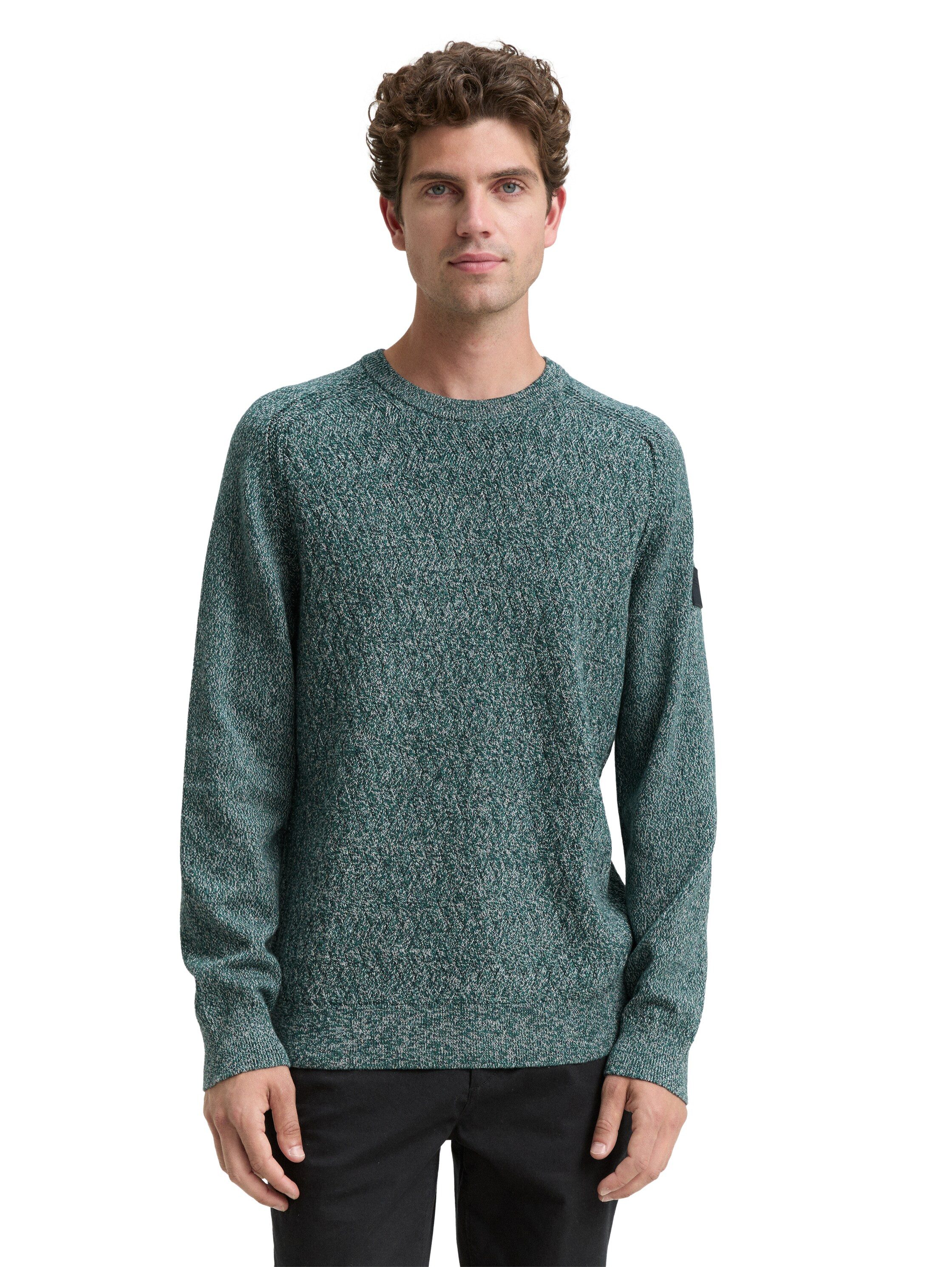 TOM TAILOR Strickpullover mit Logo Stickerei günstig online kaufen