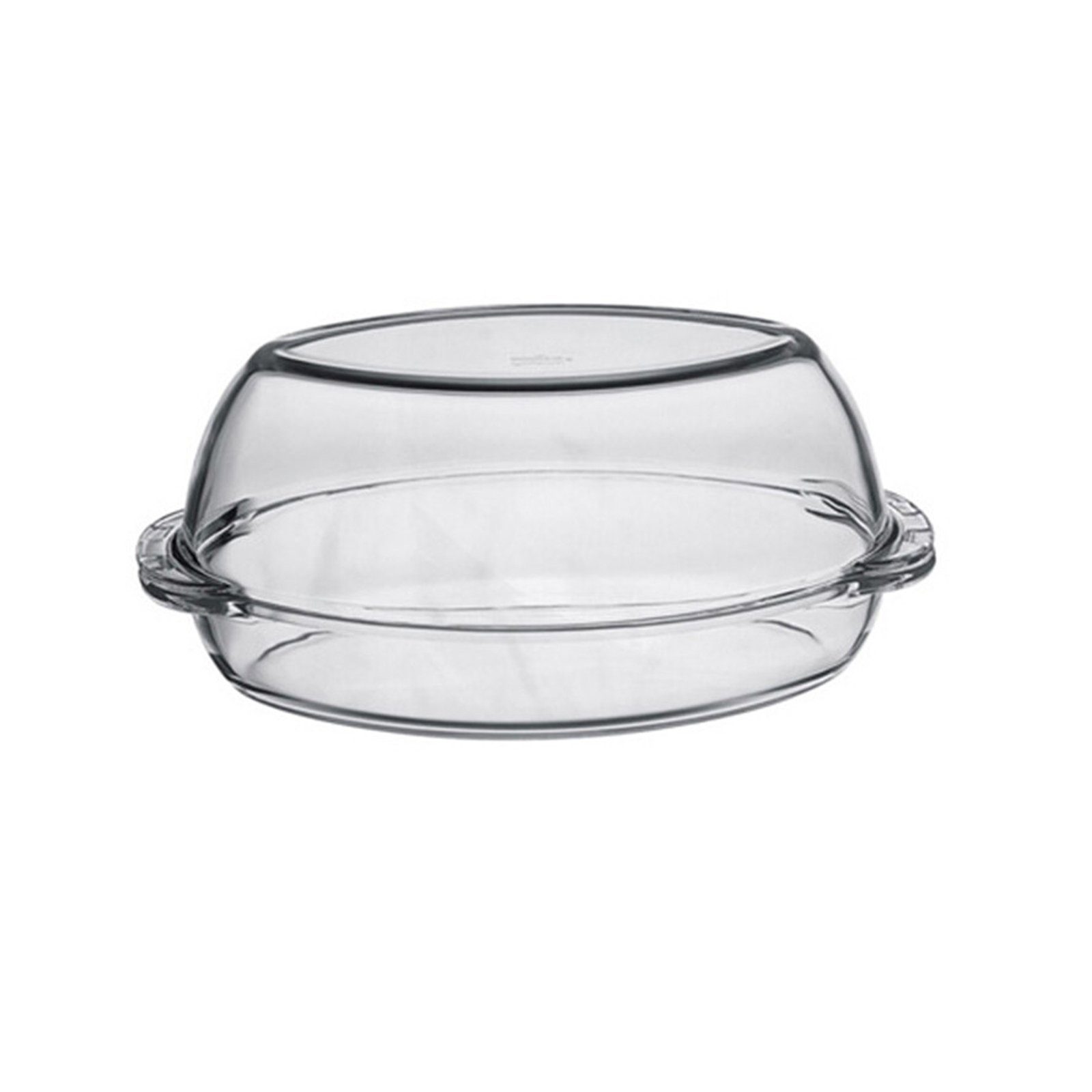 Neuetischkultur Auflaufform Auflaufform mit Deckel Glas oval, Glas, (1-St),  für Backofen und Mikrowelle gefrierfachgeeignet