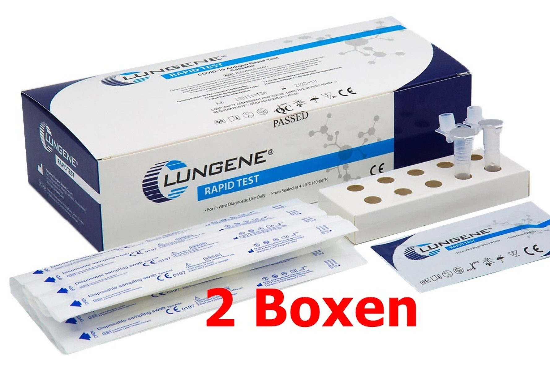 CLUNGENE PSA-Schnelltest Clungene® 3in1 Rapid COVID-19 Antigen Test - Professional (50 Stück)