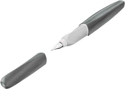 Pelikan Füller Twist® eco, Grey, Feder M, Made in Germany; enthält recyceltes Material