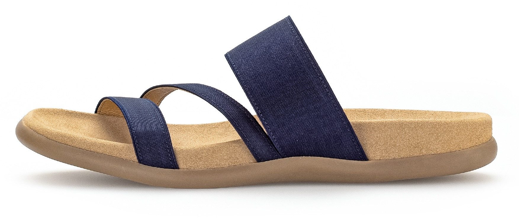 Gabor Pantolette Keilabsatz, Sommerschuh, Schlappen mit atmungsaktivem Lederfutter