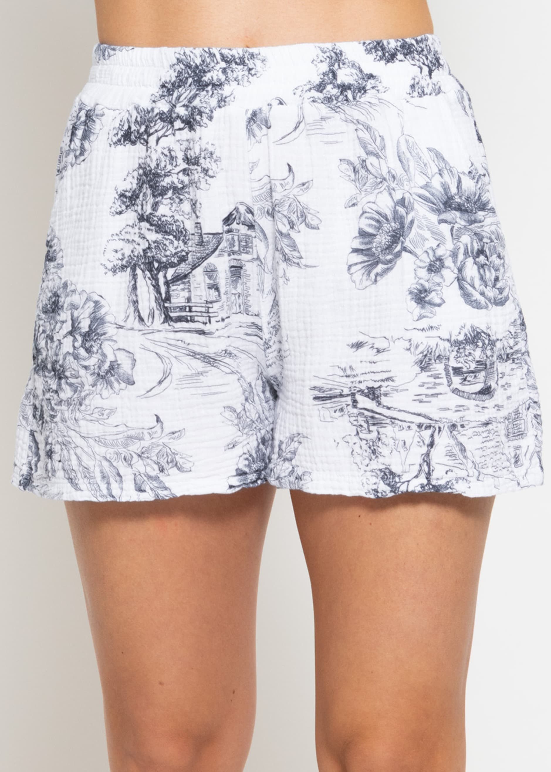 SASSYCLASSY Shorts Musselin Sommer Hose Damen günstig online kaufen