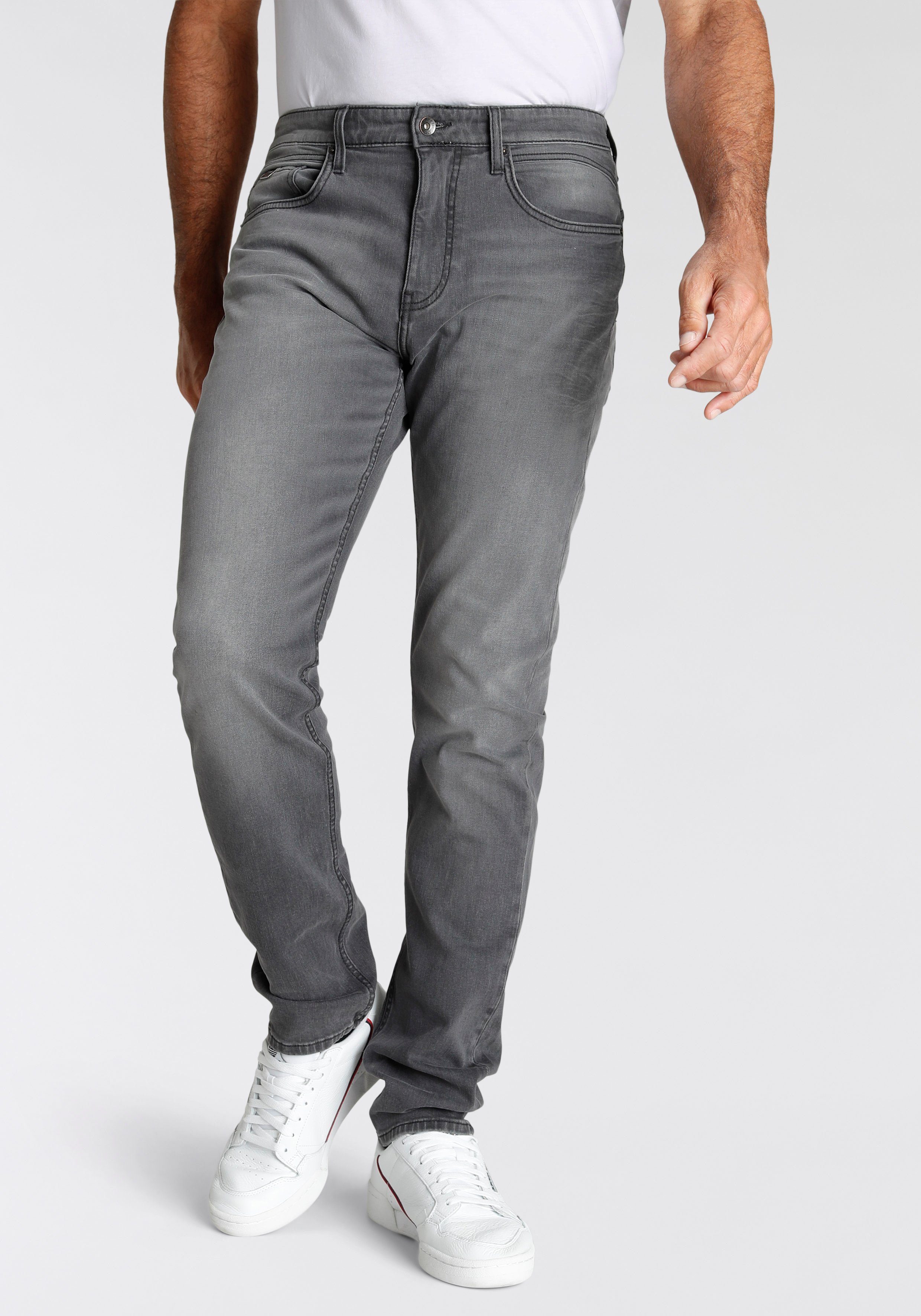 H.I.S Tapered-fit-Jeans CIAN Ökologische, wassersparende Produktion durch Ozon Wash dark grey