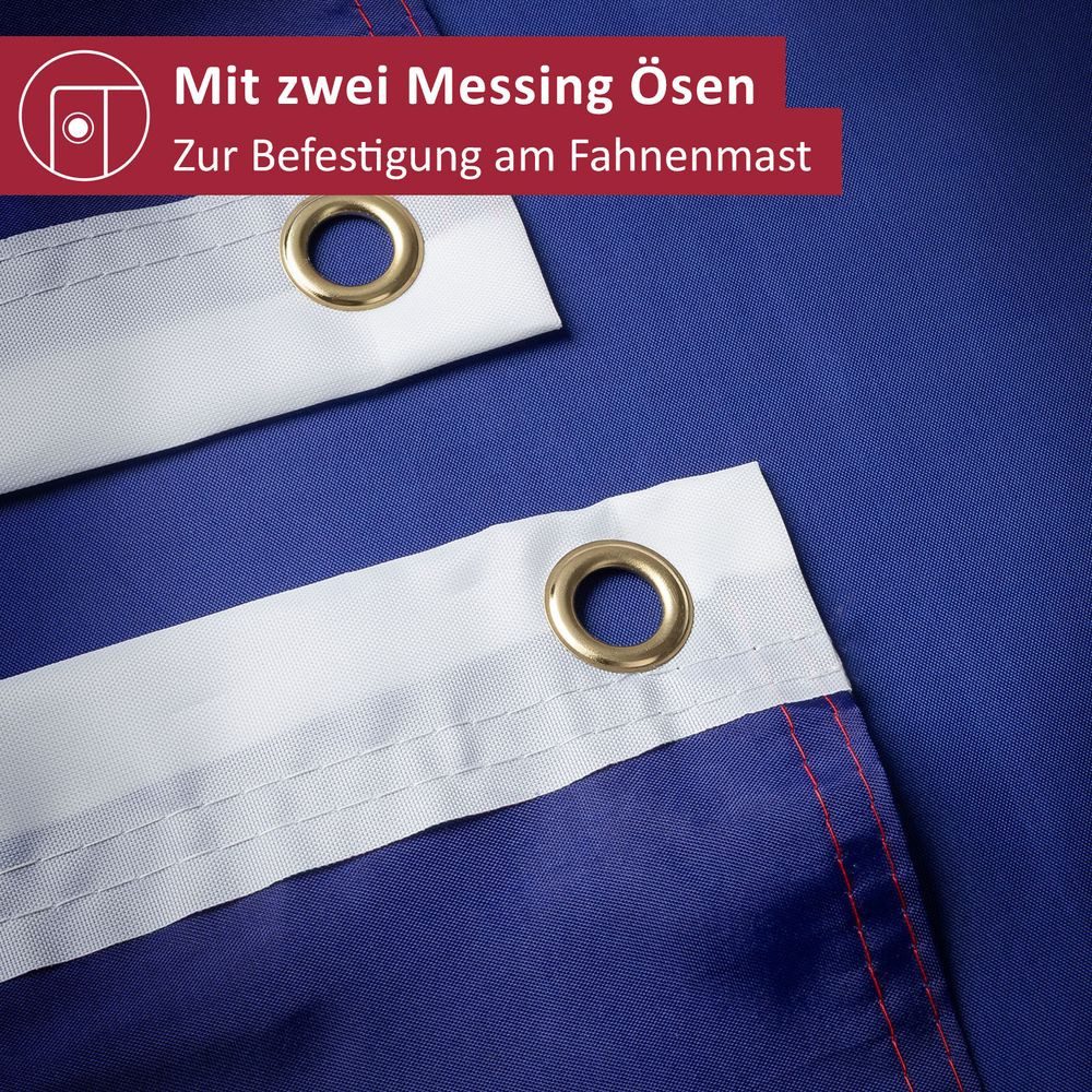 PHENO FLAGS Flagge Rumänien Flagge - Rumänienfahne 90 x 150 cm, Strapazierfähige Fahne für Fahnenmast, mit 2 Ösen